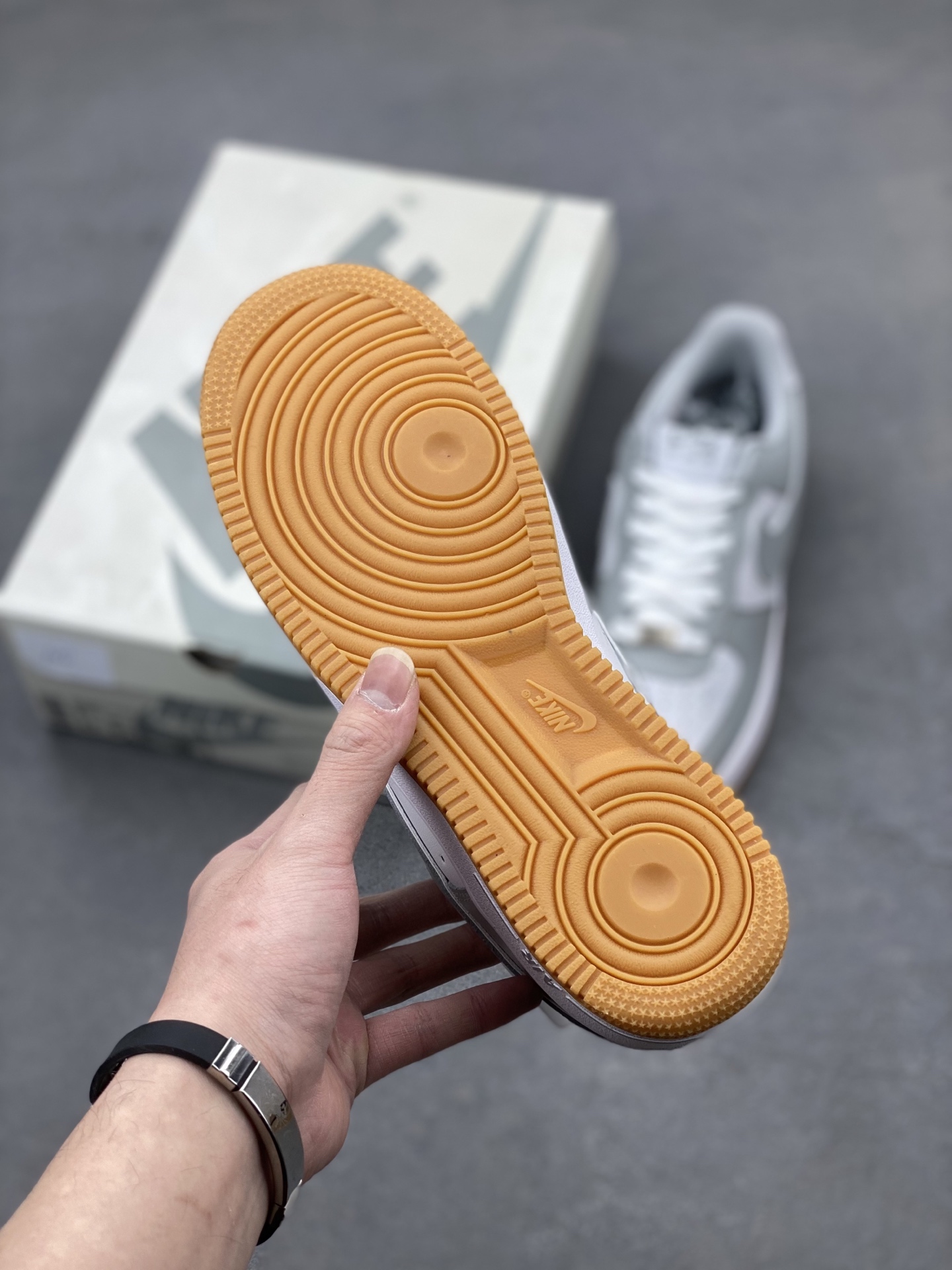 Nike Air Force 1 '07 Grey White Gum Bottom Men's/Women's Basketball Shoes 7 i1740598134532 4930 0 5