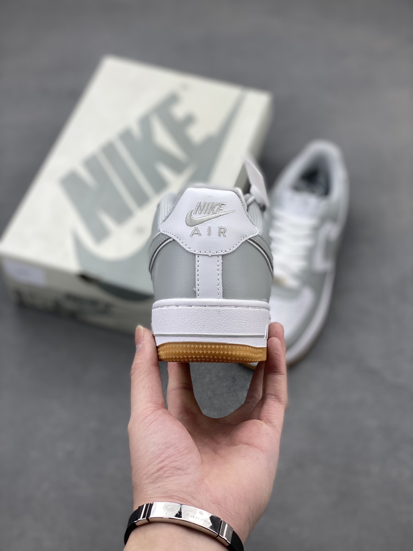 Nike Air Force 1 '07 Grey White Gum Bottom Men's/Women's Basketball Shoes 5 i1740598147373 5474 0 3