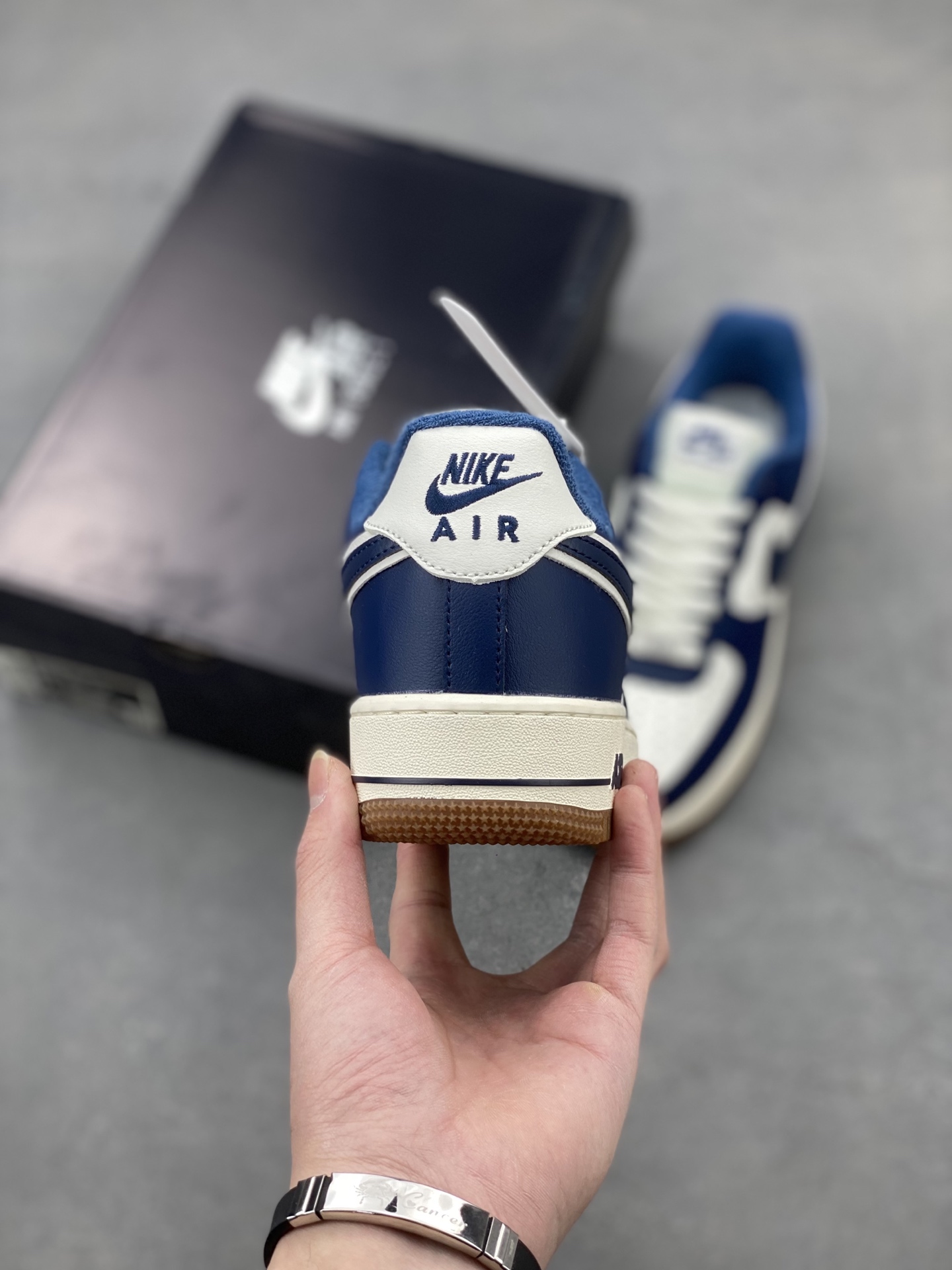 Nike Air Force 1 '07: Navy Blue and White Classic Sneakers - Size 36-45 5 i1740598176498 770 0 3