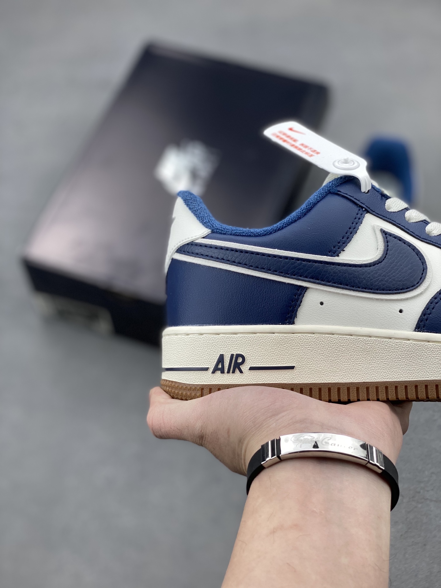 Nike Air Force 1 '07: Navy Blue and White Classic Sneakers - Size 36-45 6 i1740598183445 9756 0 4