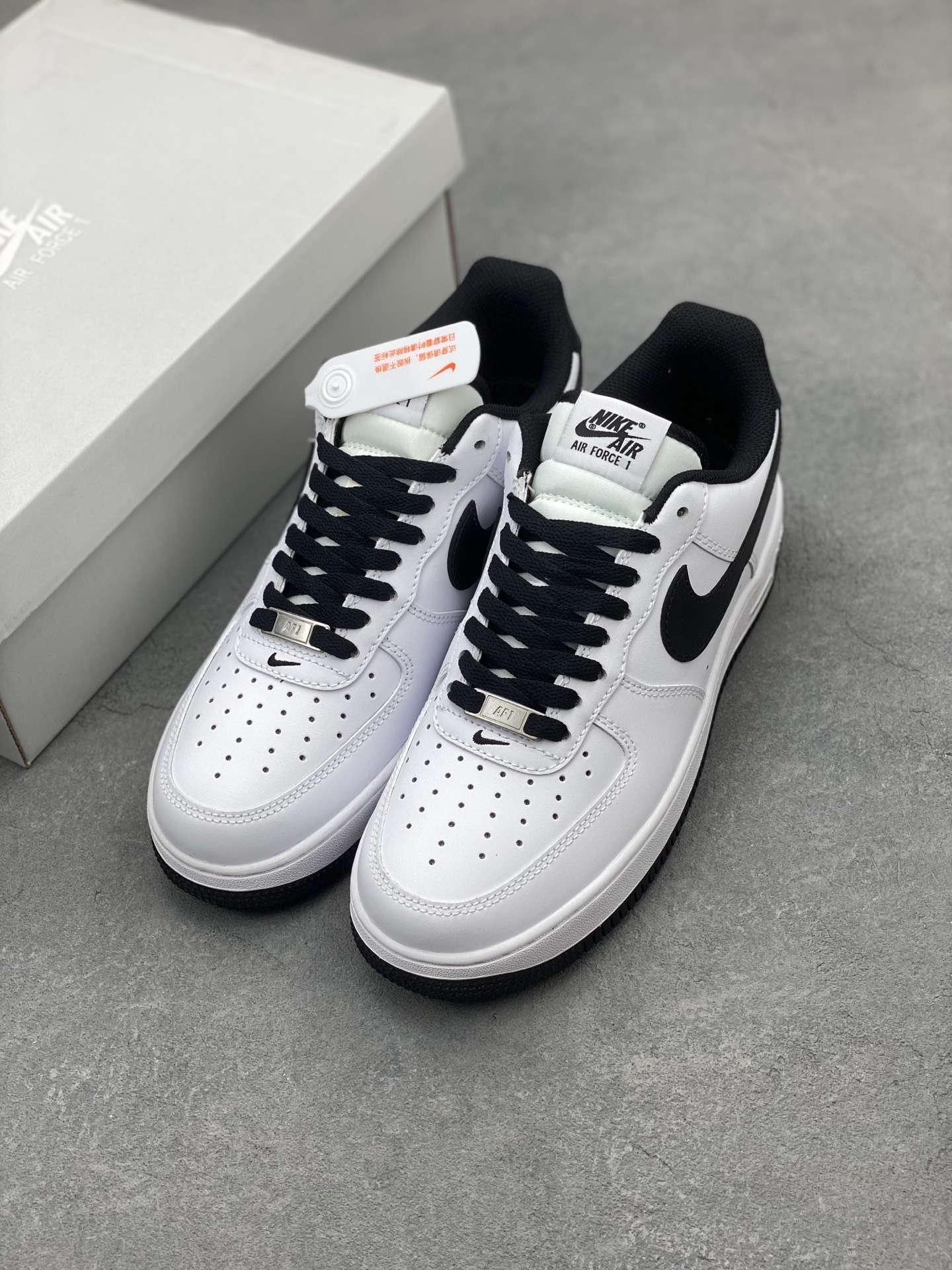 Nike Air Force 1 '07: Classic White & Black Sneakers for Men & Women 9 i1740598230865 1066 0 7