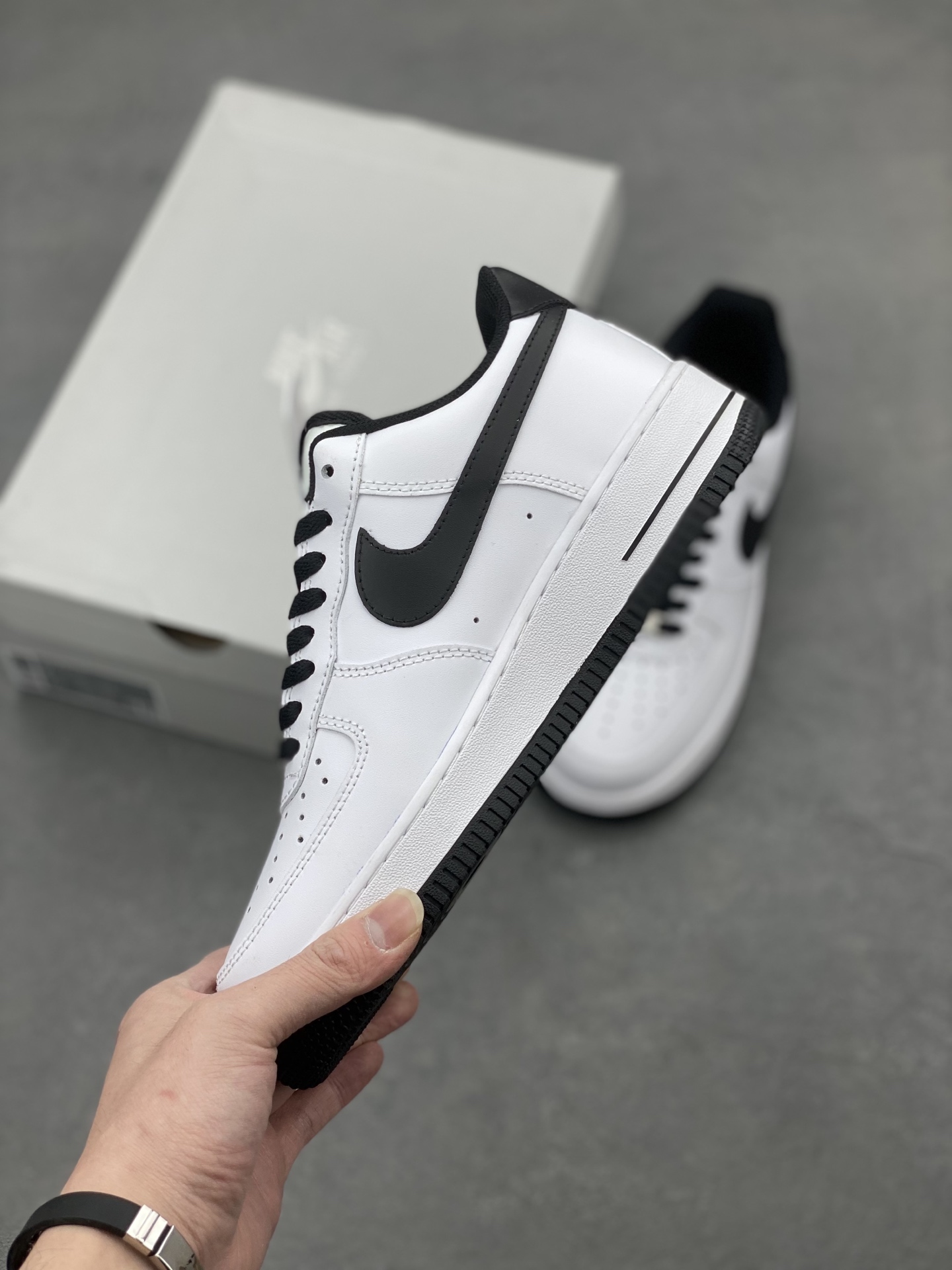 Nike Air Force 1 '07: Classic White & Black Sneakers for Men & Women 4 i1740598231059 4211 0 2