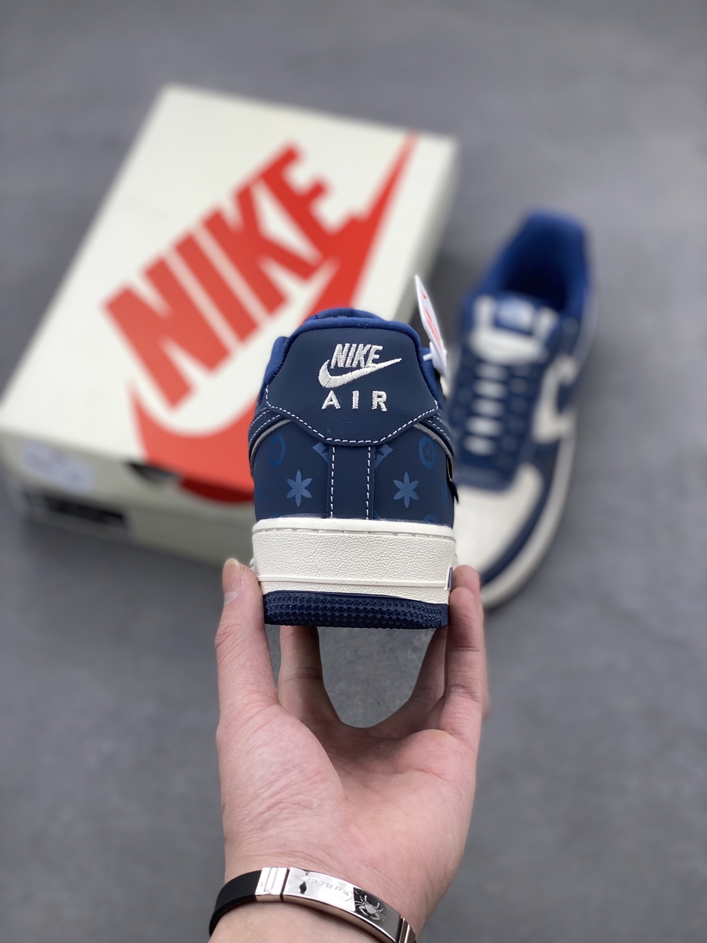 Nike Air Force 1 '07 Low Navy/White Custom Sneakers - Limited Edition 5 i1740672334737 7276 0 3