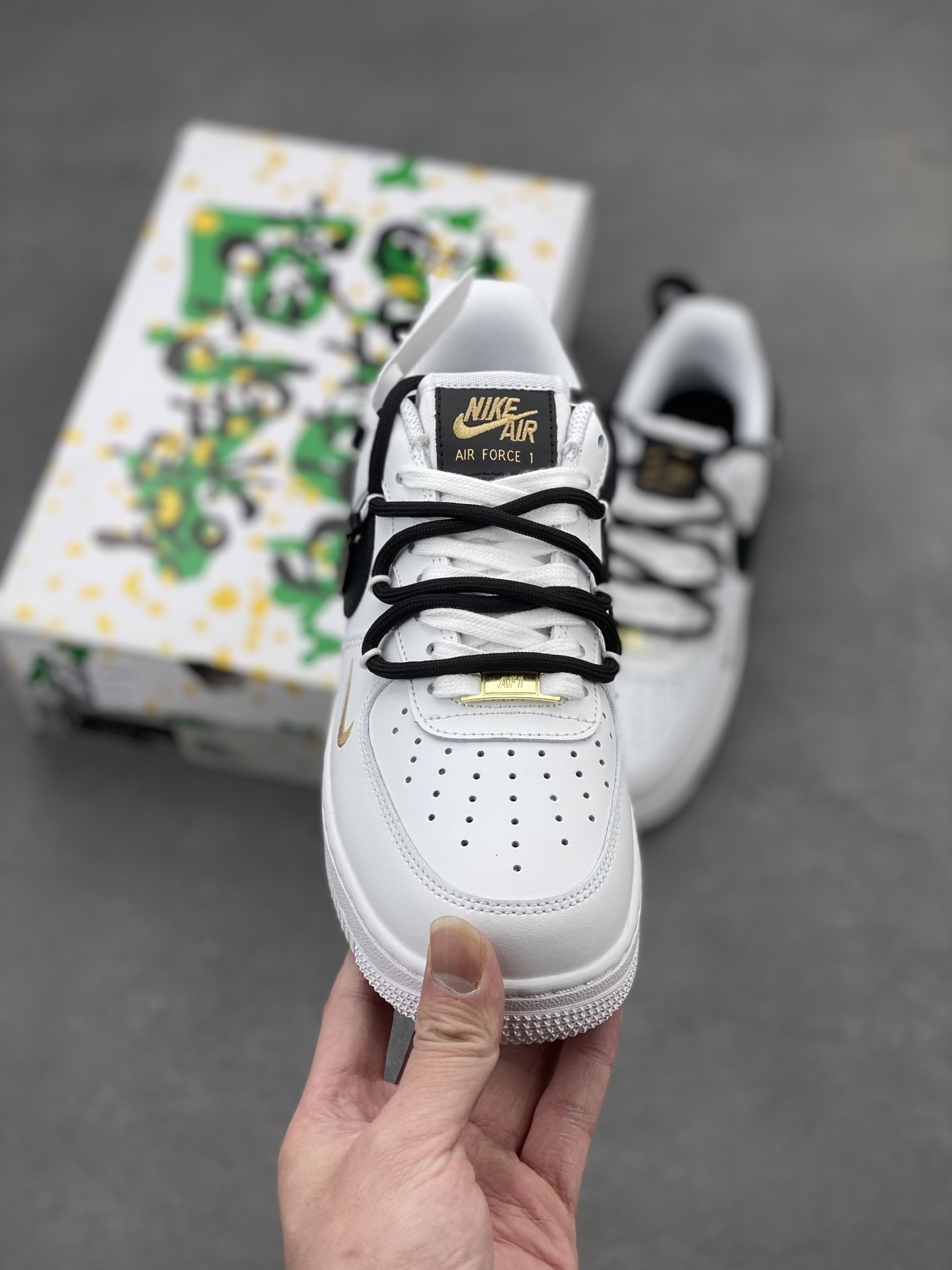 Nike Air Force 1 '07 Deconstructed White/Black Custom Sneakers 3 i1740672389864 3141 0 1