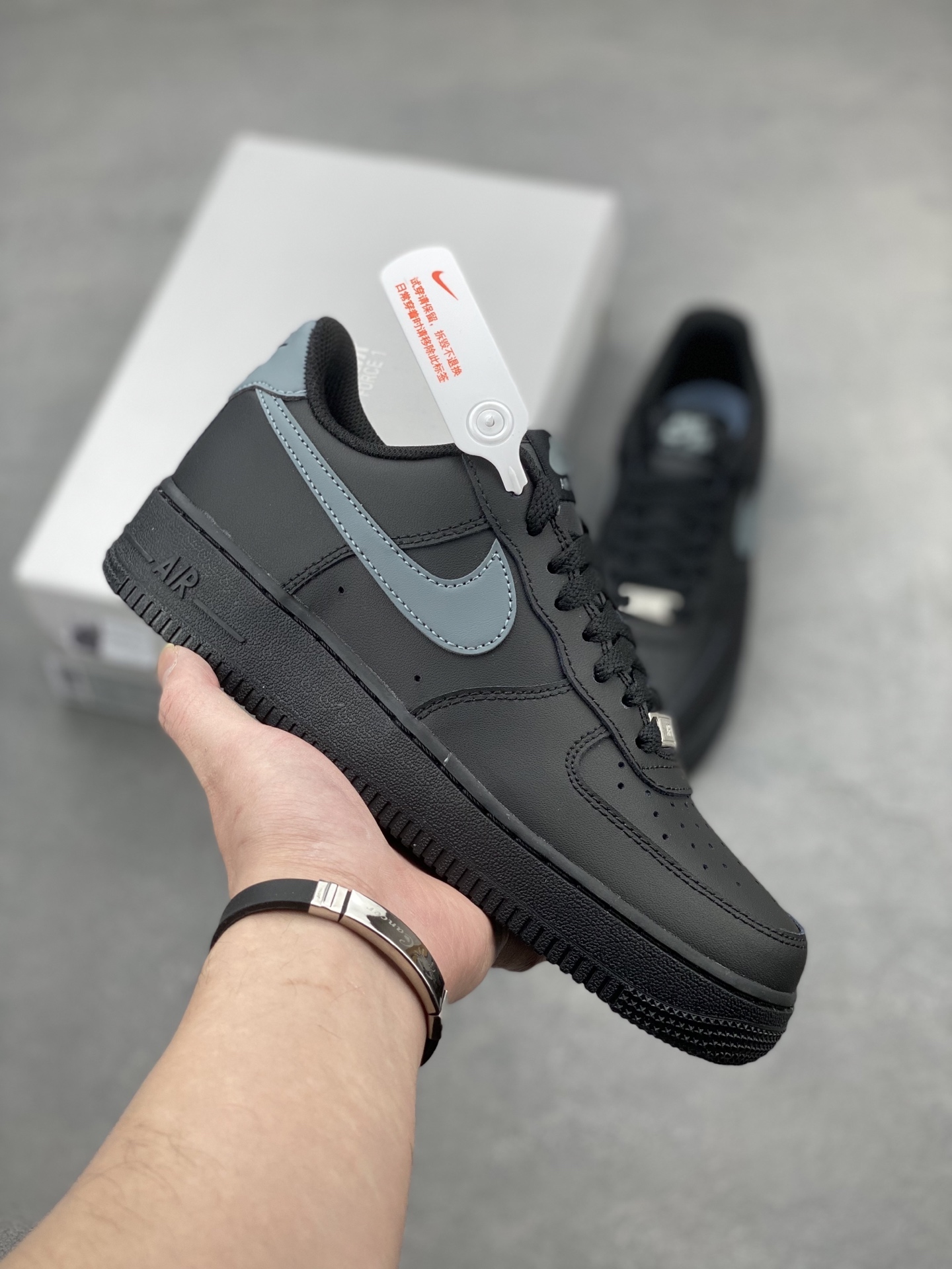 Nike Air Force 1 '07 Black & Grey - Original Quality & Comfort 2 i1740672453738 3760 0 0