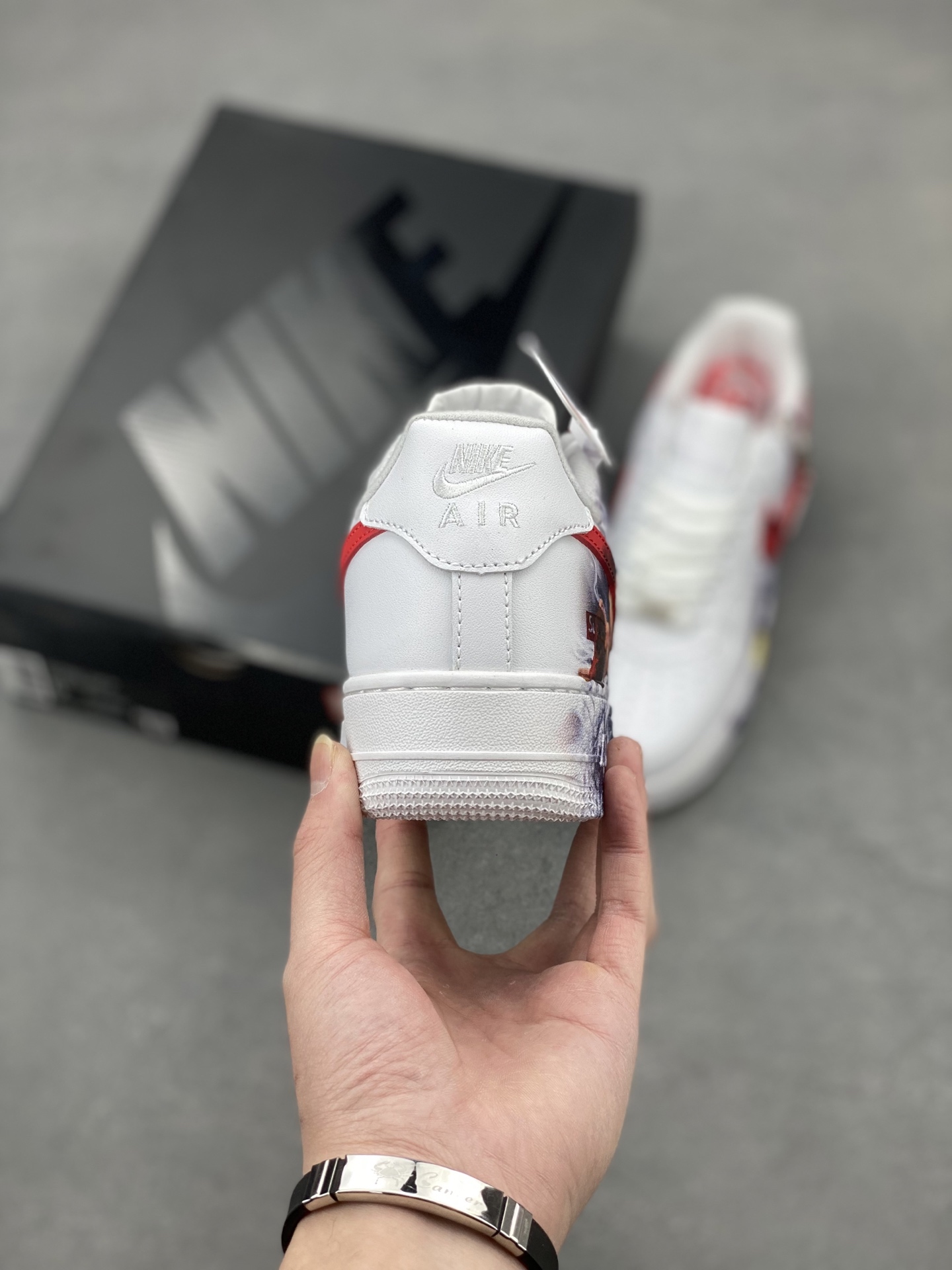 Nike Air Force 1 '07 Custom White/Red Athletic Shoes - Limited Edition 5 i1740673828034 4610 0 3