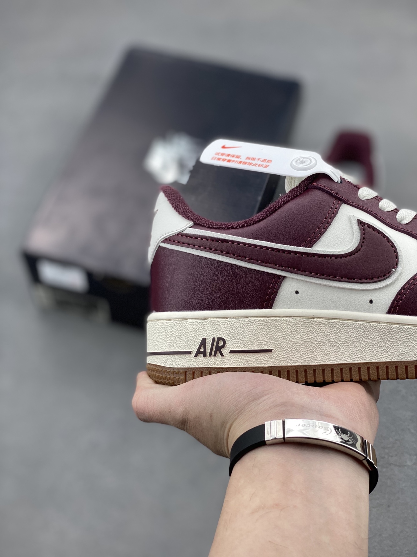 Nike Air Force 1 '07 Maroon/White Edition with Full Air Cushioning 6 i1740758819088 7167 0 4