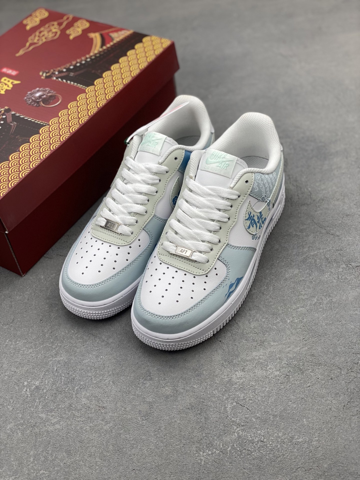 Nike Air Force 1 Low Celadon Qing Hua Ci Custom Sneakers 9 i1740845800130 5266 0 7