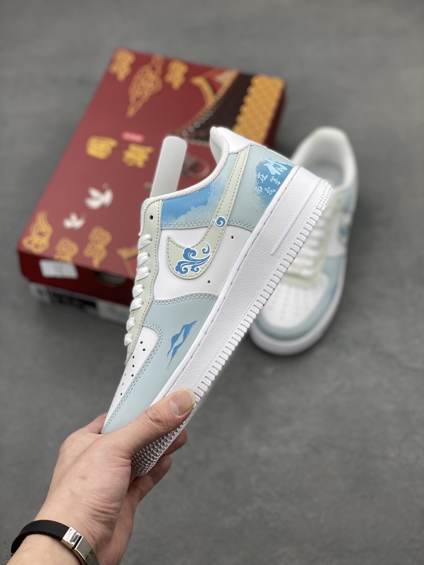 Nike Air Force 1 Low Celadon Qing Hua Ci Custom Sneakers 4 i1740845800203 1341 0 2