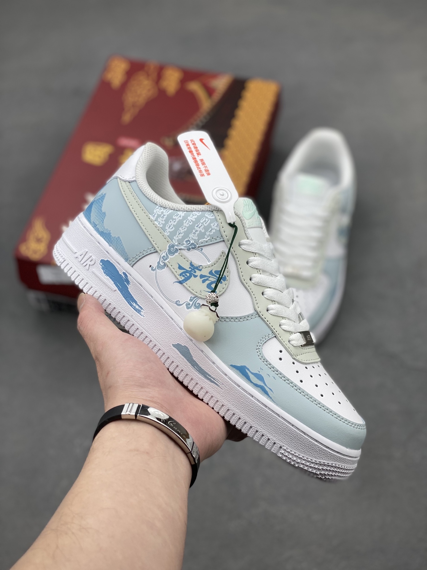 Nike Air Force 1 Low Celadon Qing Hua Ci Custom Sneakers 2 i1740845802201 2062 0 0