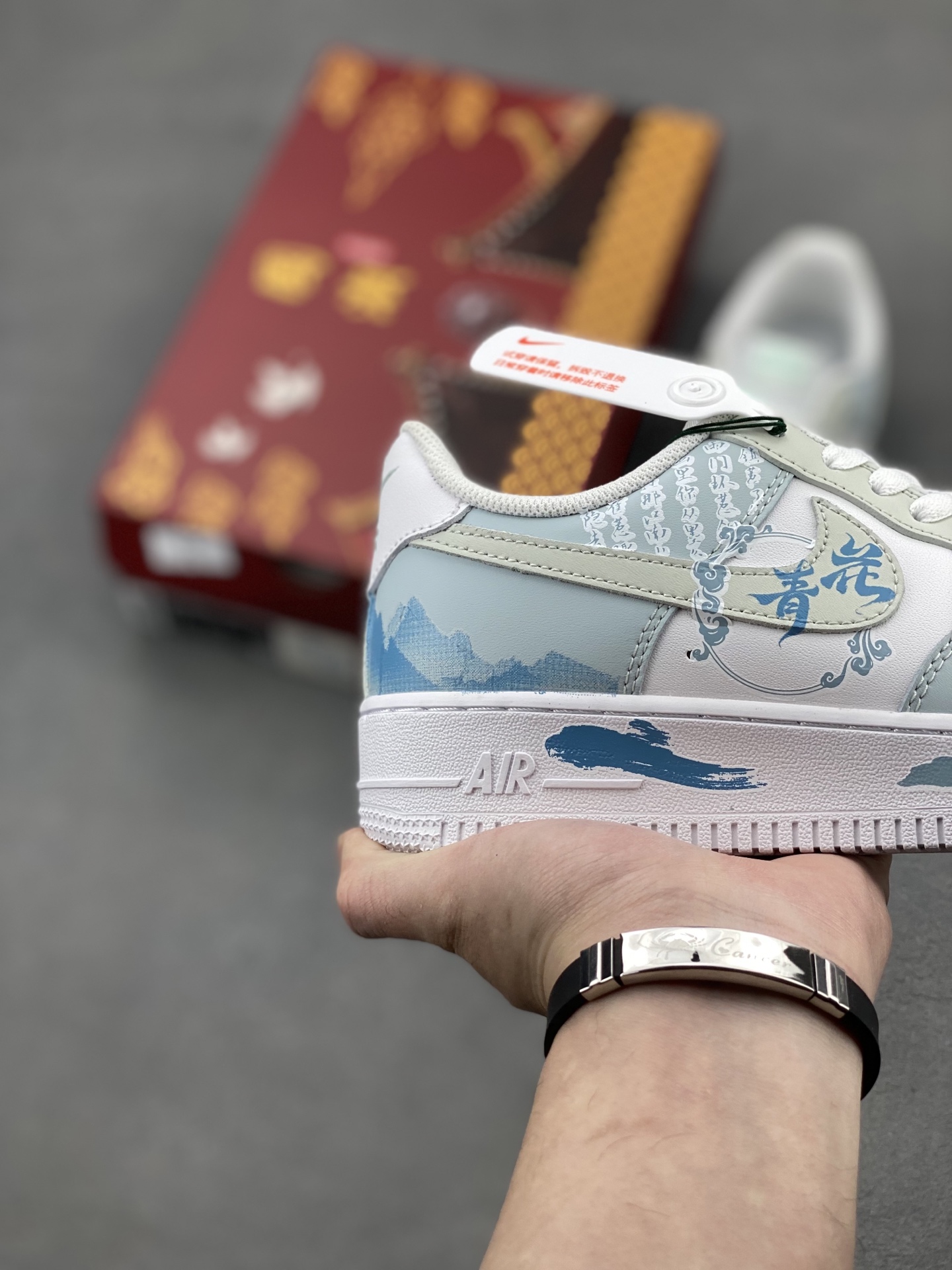 Nike Air Force 1 Low Celadon Qing Hua Ci Custom Sneakers 6 i1740845802243 5087 0 4