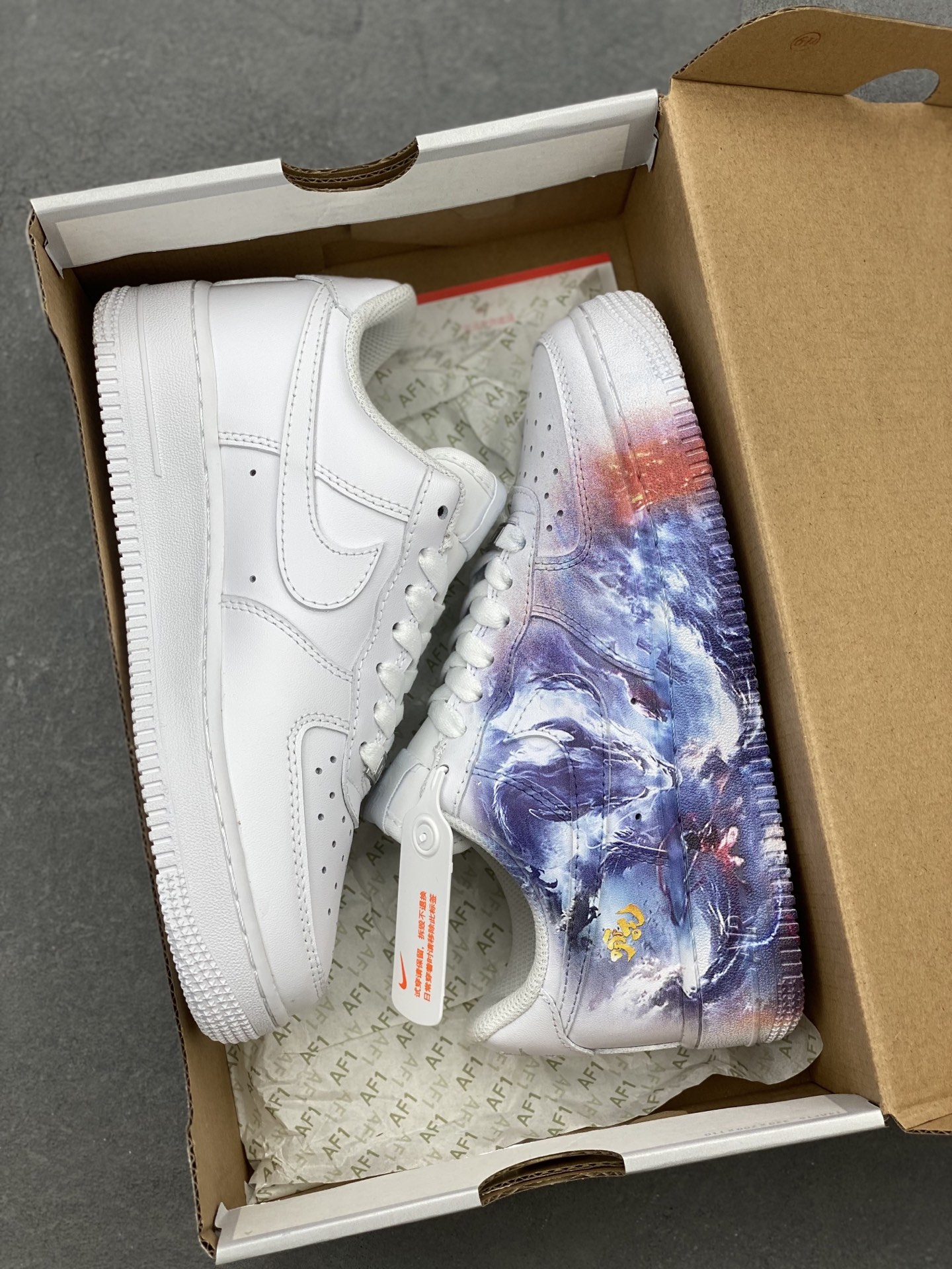 Nike Air Force 1 '07 Low White/Multi-Color Casual Shoes CW2288-111 10 i1740845990756 2042 0 8