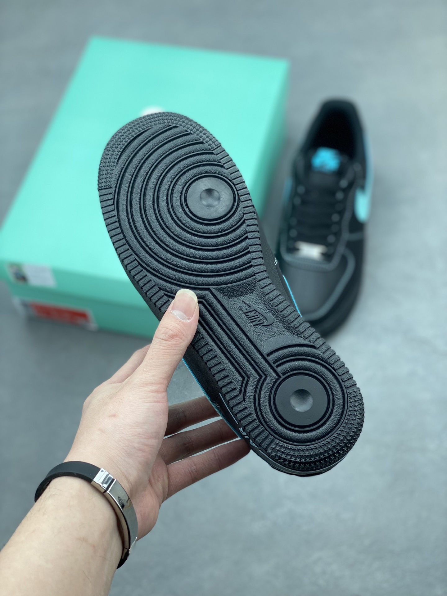 Nike Air Force 1 '07 Low Black/Tiffany Stitching HQ2037-002, All Sizes Available 7 i1740846901766 8038 0 5