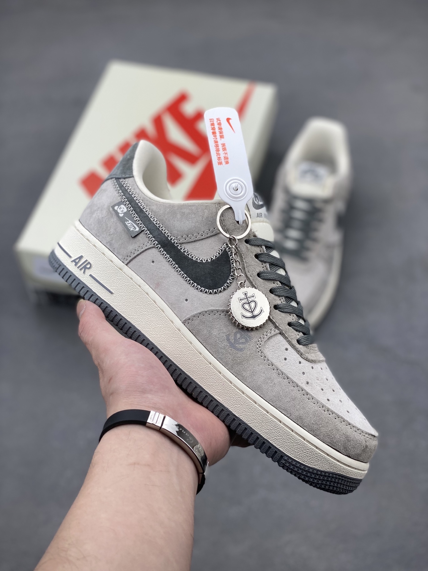 Nike Air Force 1 '07 Low Grey Suede Sneakers Limited Edition 2 i1740933958482 1925 0 0