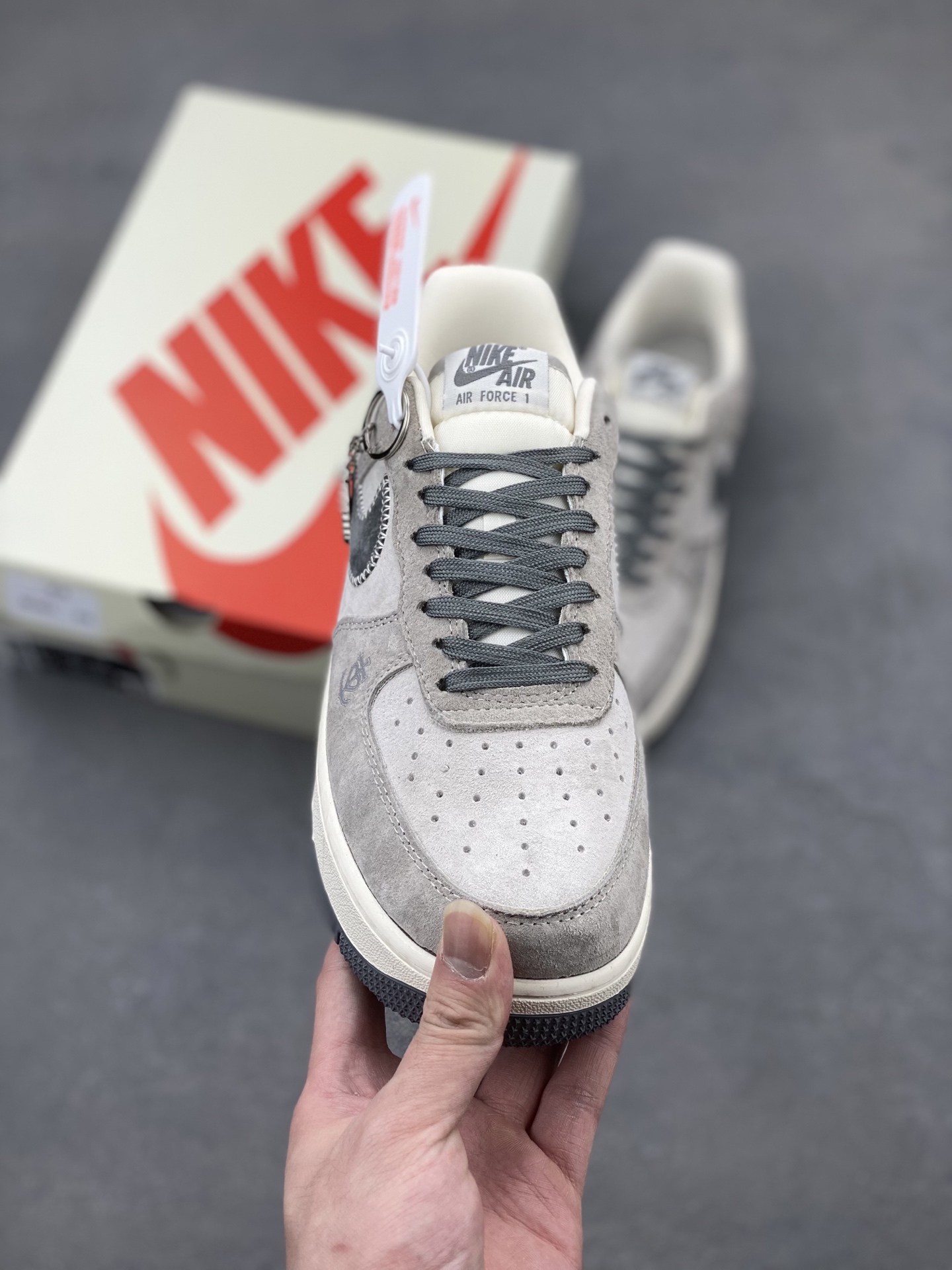 Nike Air Force 1 '07 Low Grey Suede Sneakers Limited Edition 3 i1740933959176 2579 0 1