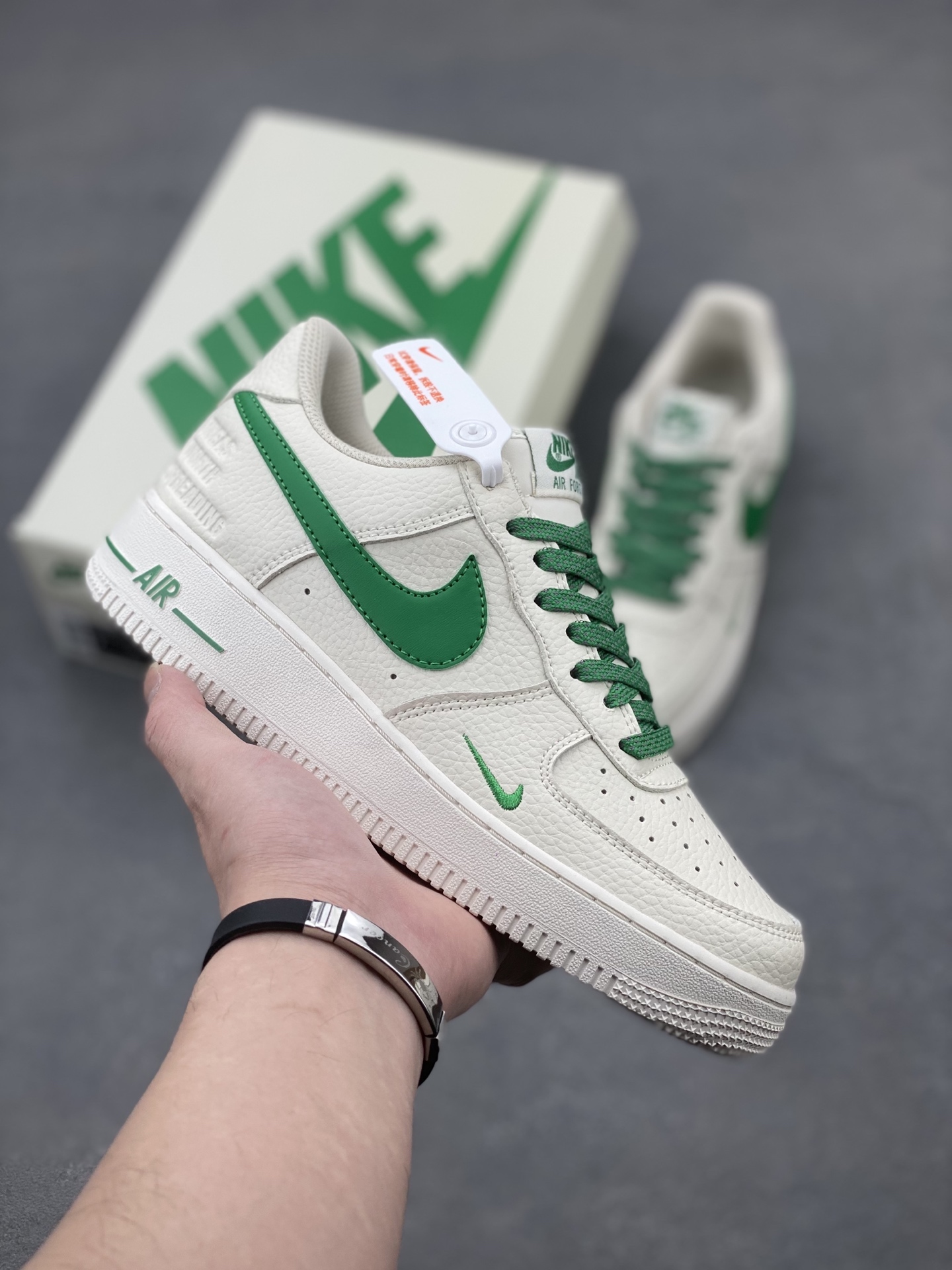 Nike Air Force 1 '07 Low Sneakers - Cream/Green Limited Edition (DD8959-707) 2 i1741623294781 5473 0 0