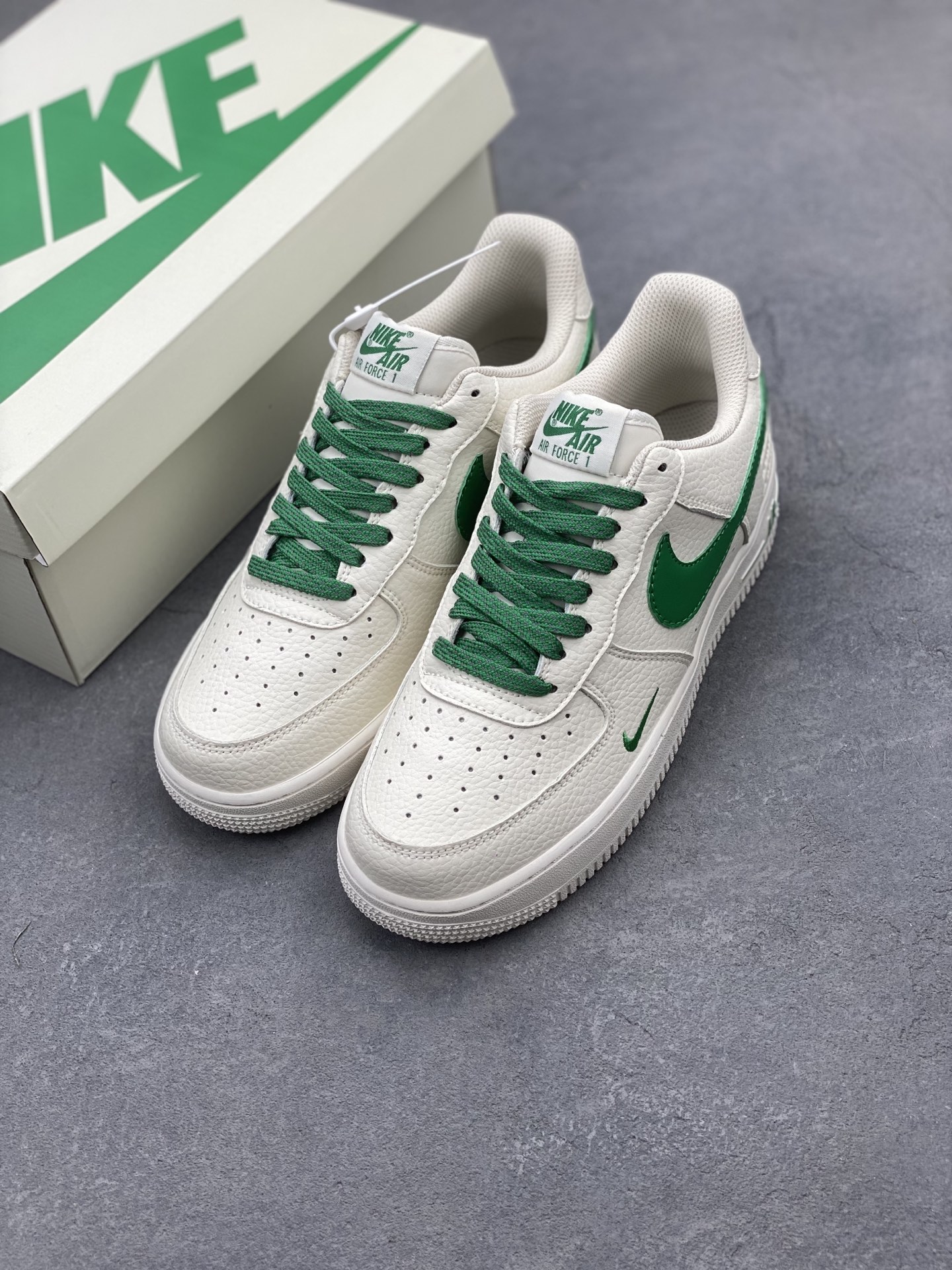 Nike Air Force 1 '07 Low Sneakers - Cream/Green Limited Edition (DD8959-707) 9 i1741623295258 7197 0 7