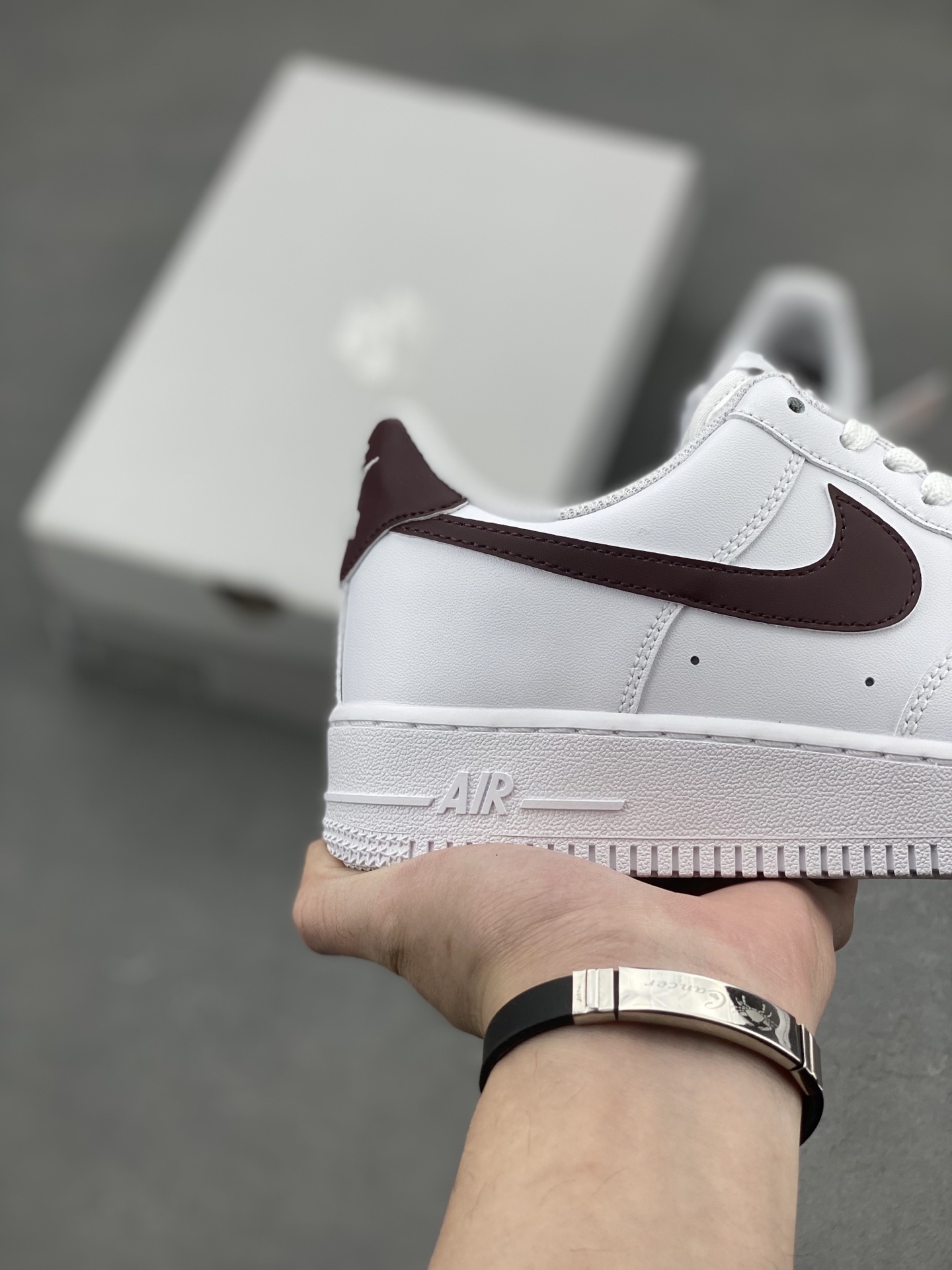 Nike Air Force 1 '07 Low White/Burgundy Casual Sneakers FJ4146-112 6 i1741623396120 5239 0 4