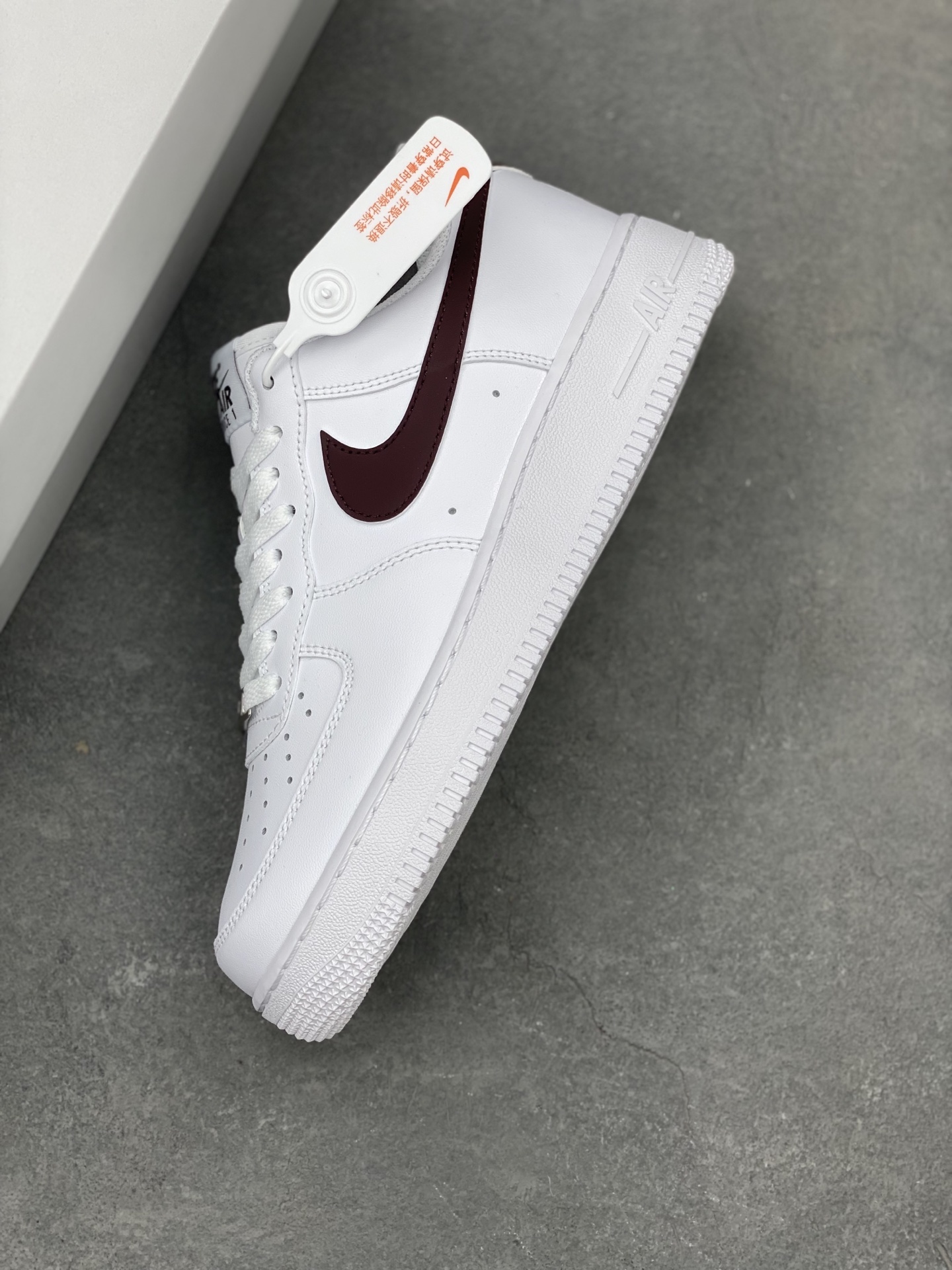 Nike Air Force 1 '07 Low White/Burgundy Casual Sneakers FJ4146-112 8 i1741623399743 3626 0 6