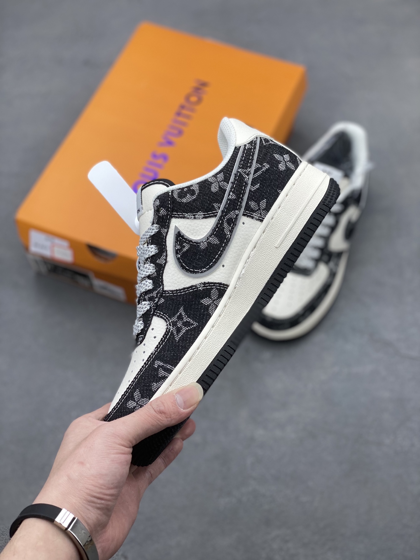 Nike Air Force 1 '07 Low Louis Vuitton Collab Sneakers - Starry Night Black 4 i1741710016872 7847 0 2