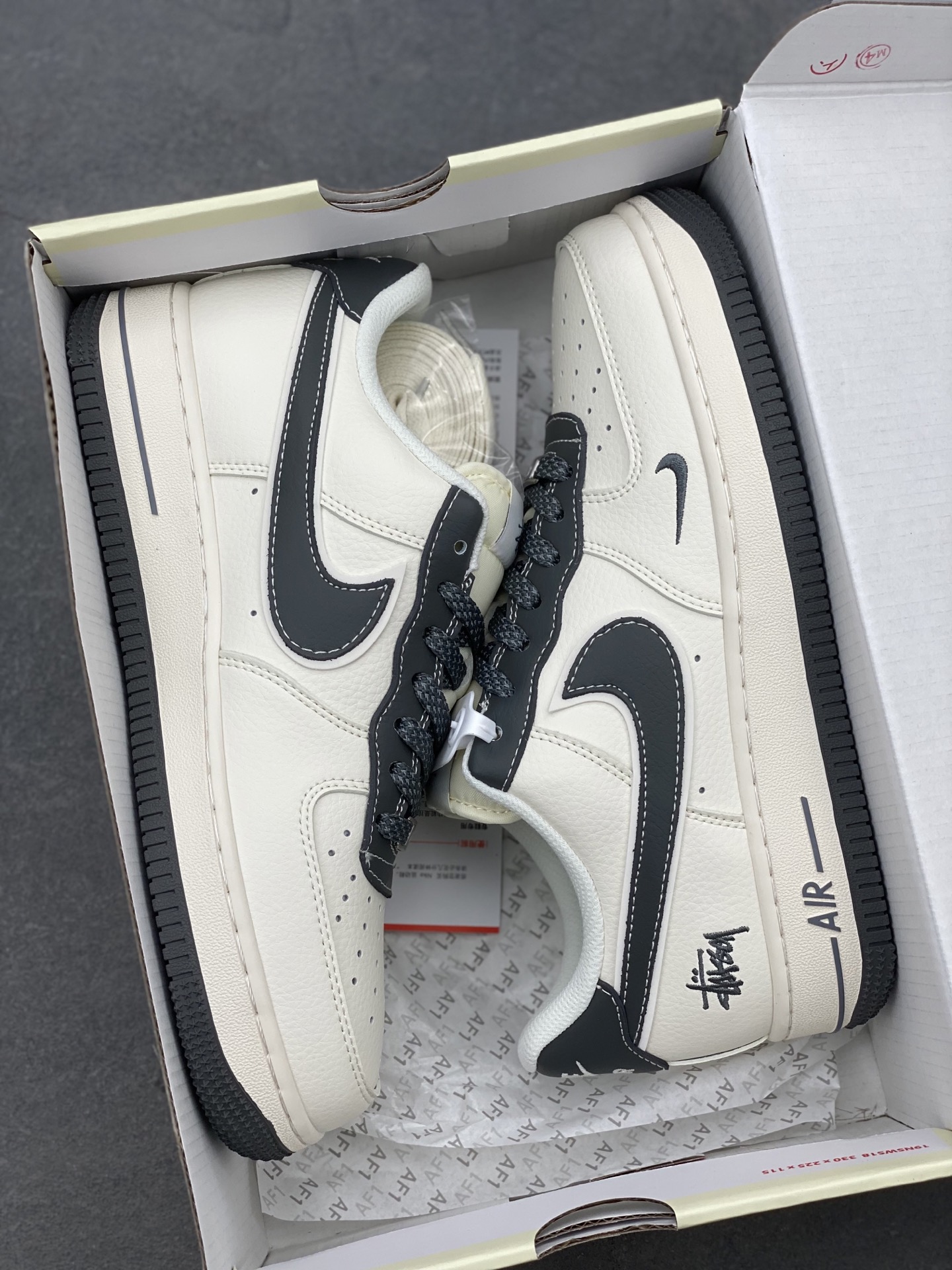 Nike Air Force 1 '07 Low Stussy Collab Sneakers - Mica Grey, Limited Edition 10 i1741710106907 488 0 8
