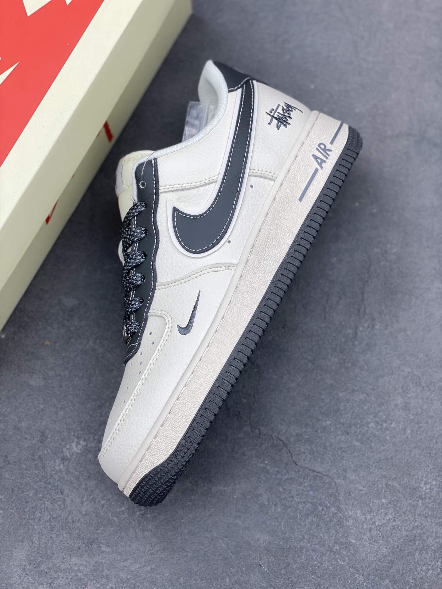 Nike Air Force 1 '07 Low Stussy Collab Sneakers - Mica Grey, Limited Edition 8 i1741710108129 5111 0 6
