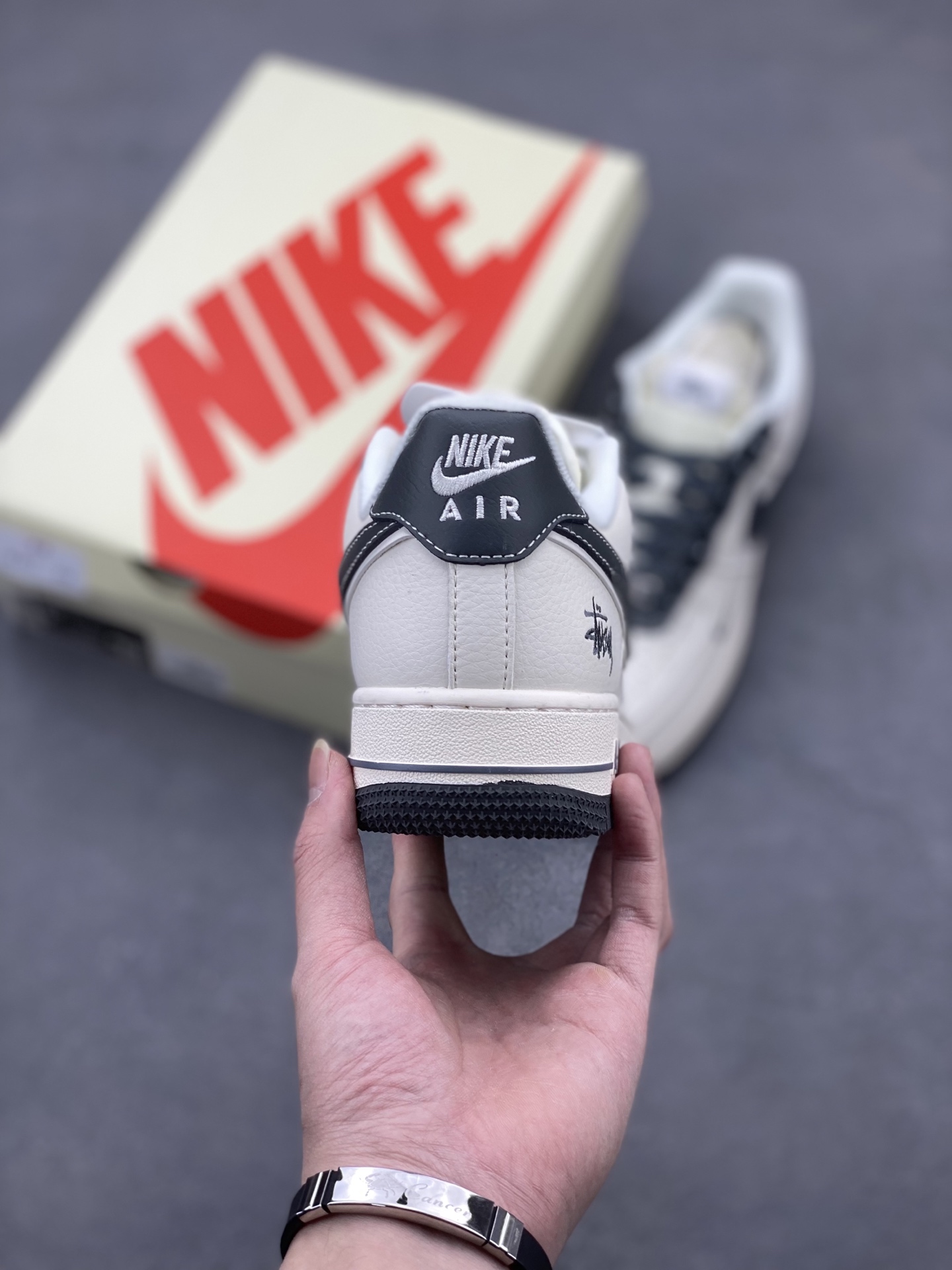 Nike Air Force 1 '07 Low Stussy Collab Sneakers - Mica Grey, Limited Edition 5 i1741710108715 2361 0 3