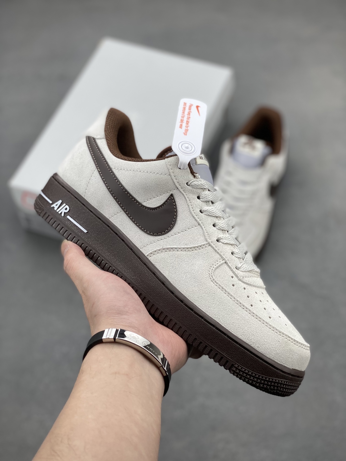 Nike Air Force 1 '07 Low Beige Brown HQ3458-104 Casual Sneakers 2 i1741710492575 326 0 0