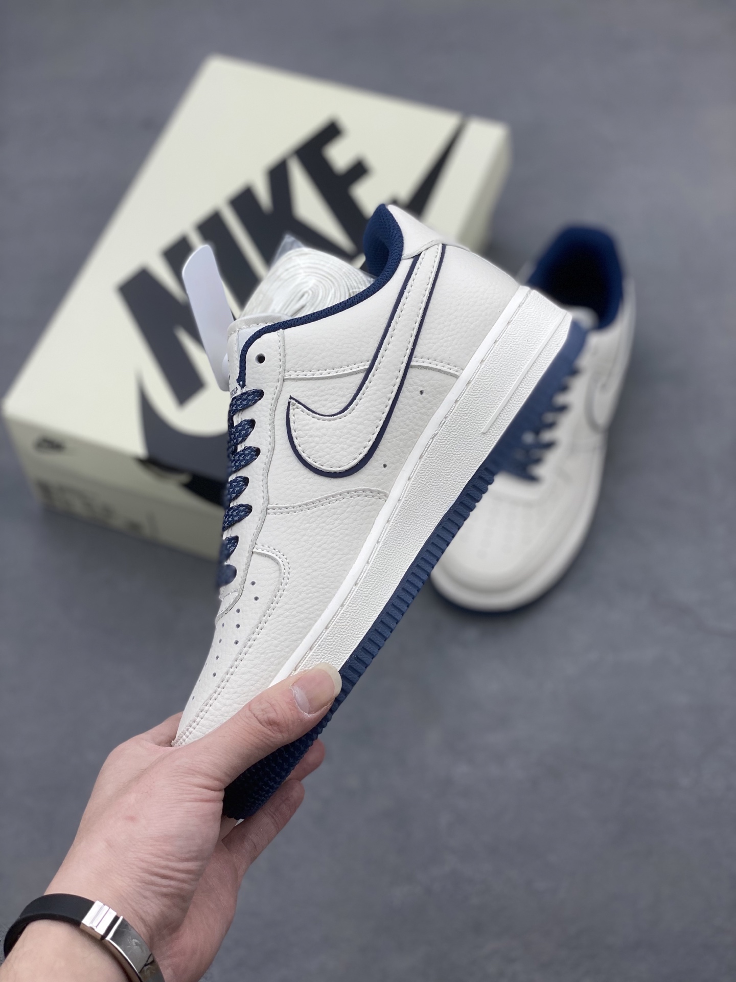 Nike Air Force 1 '07 Low Cream/Navy Casual Sneakers RC2369-176 4 i1741710610004 899 0 2