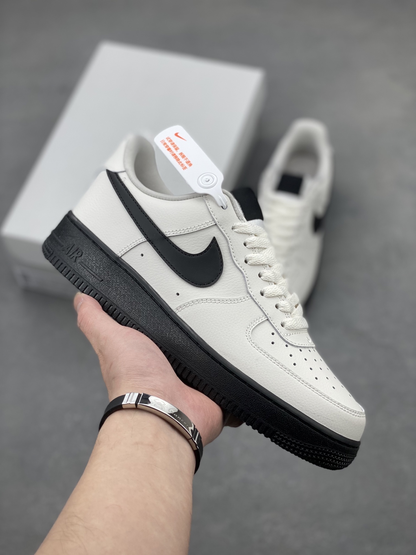 Nike Air Force 1 '07 Low-Top Sneakers - Black & White, HJ7180-030 2 i1741710707328 7823 0 0