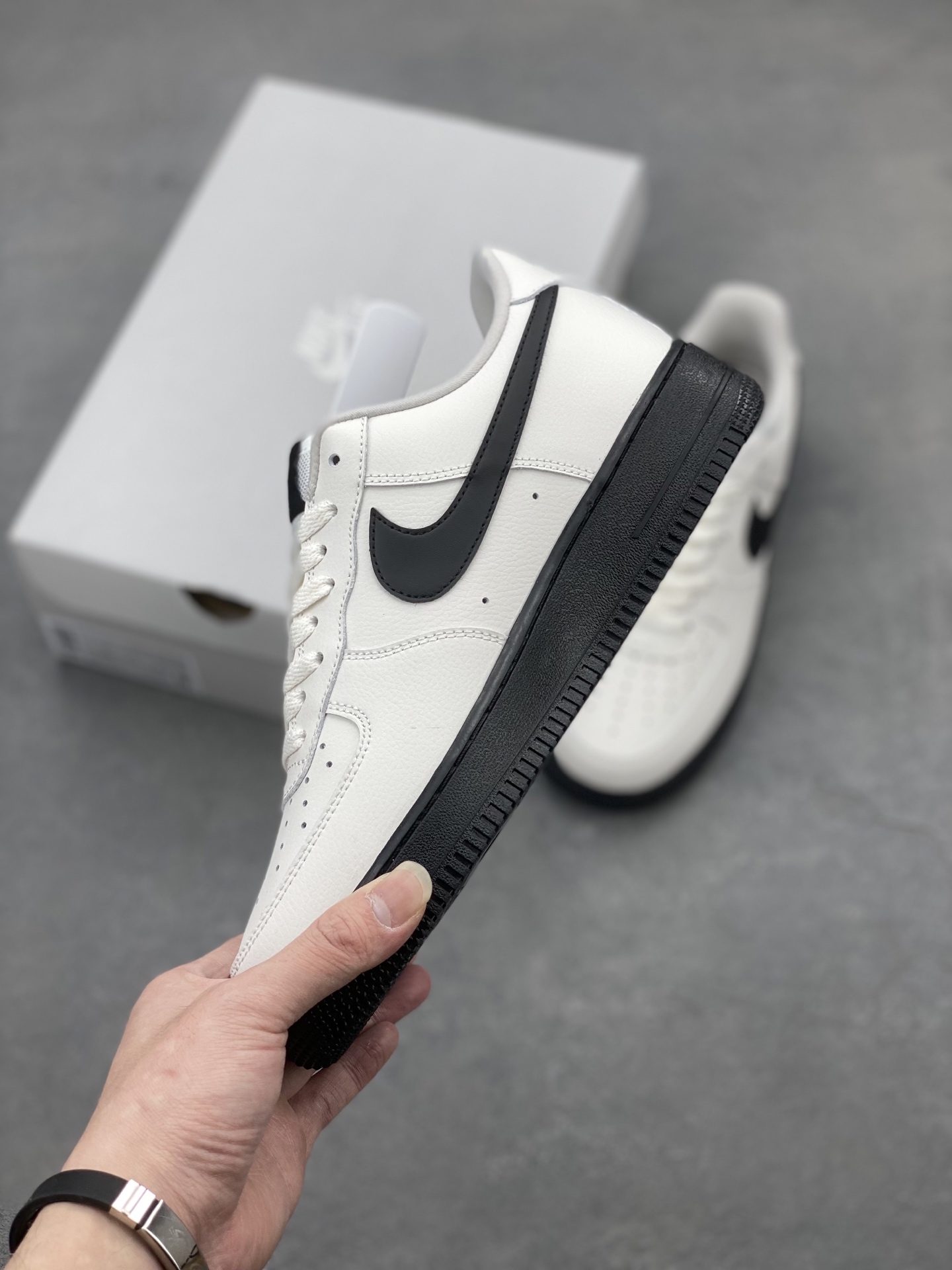 Nike Air Force 1 '07 Low-Top Sneakers - Black & White, HJ7180-030 4 i1741710710637 4202 0 2