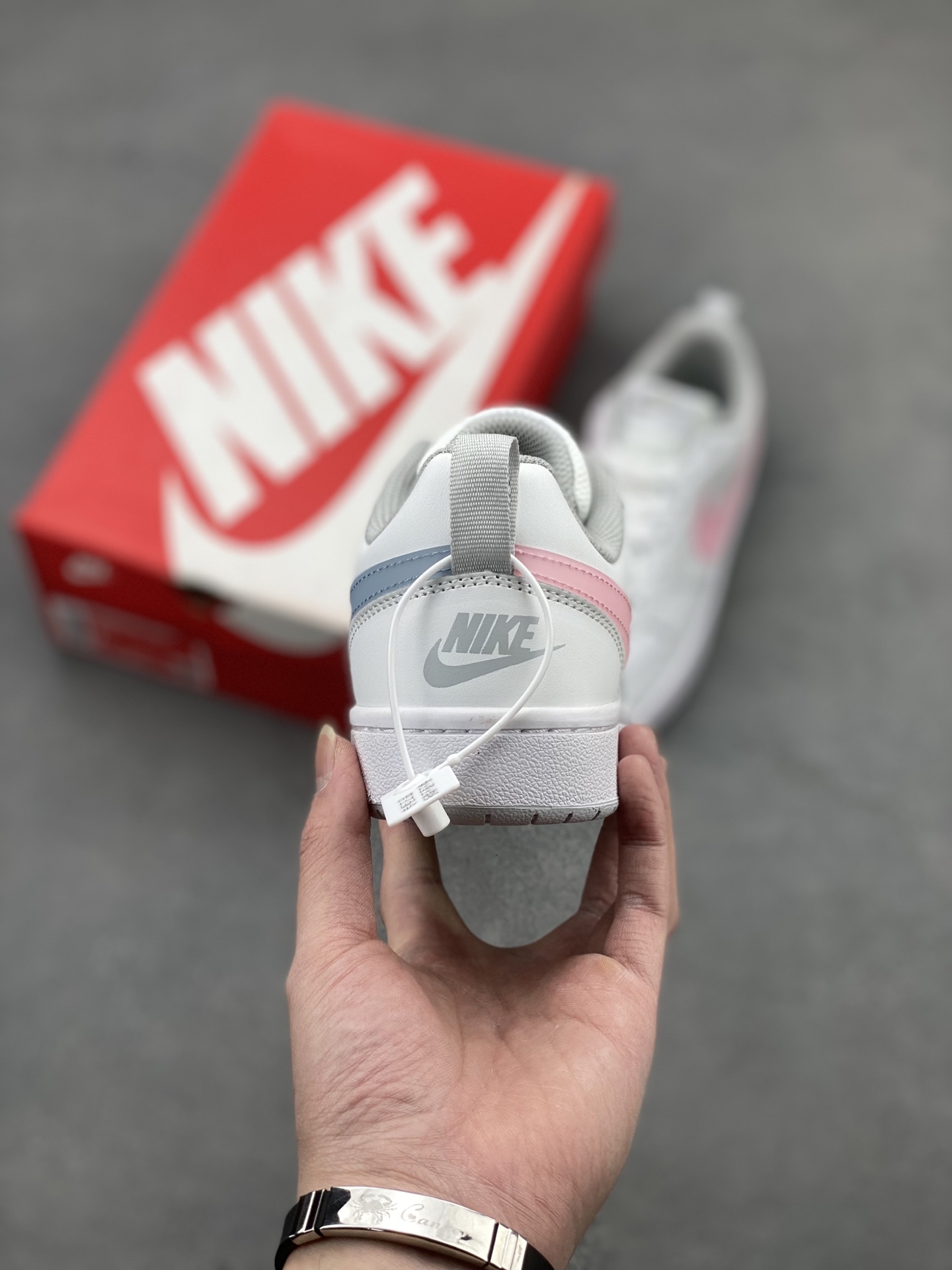 Nike Court Borough Low White/Pink Leather Sneaker - Durable, Breathable Comfort 5 i1741710885187 1486 0 3
