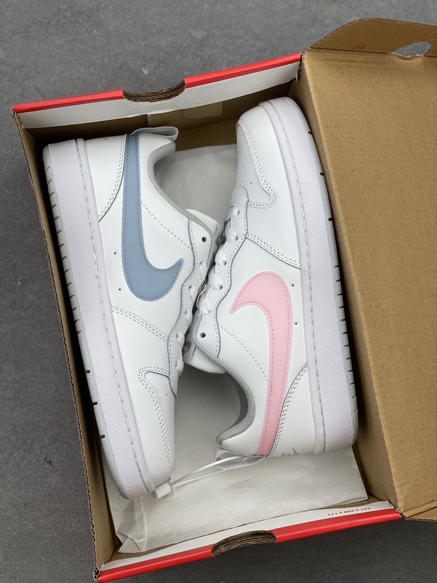 Nike Court Borough Low White/Pink Leather Sneaker - Durable, Breathable Comfort 10 i1741710887152 6444 0 8