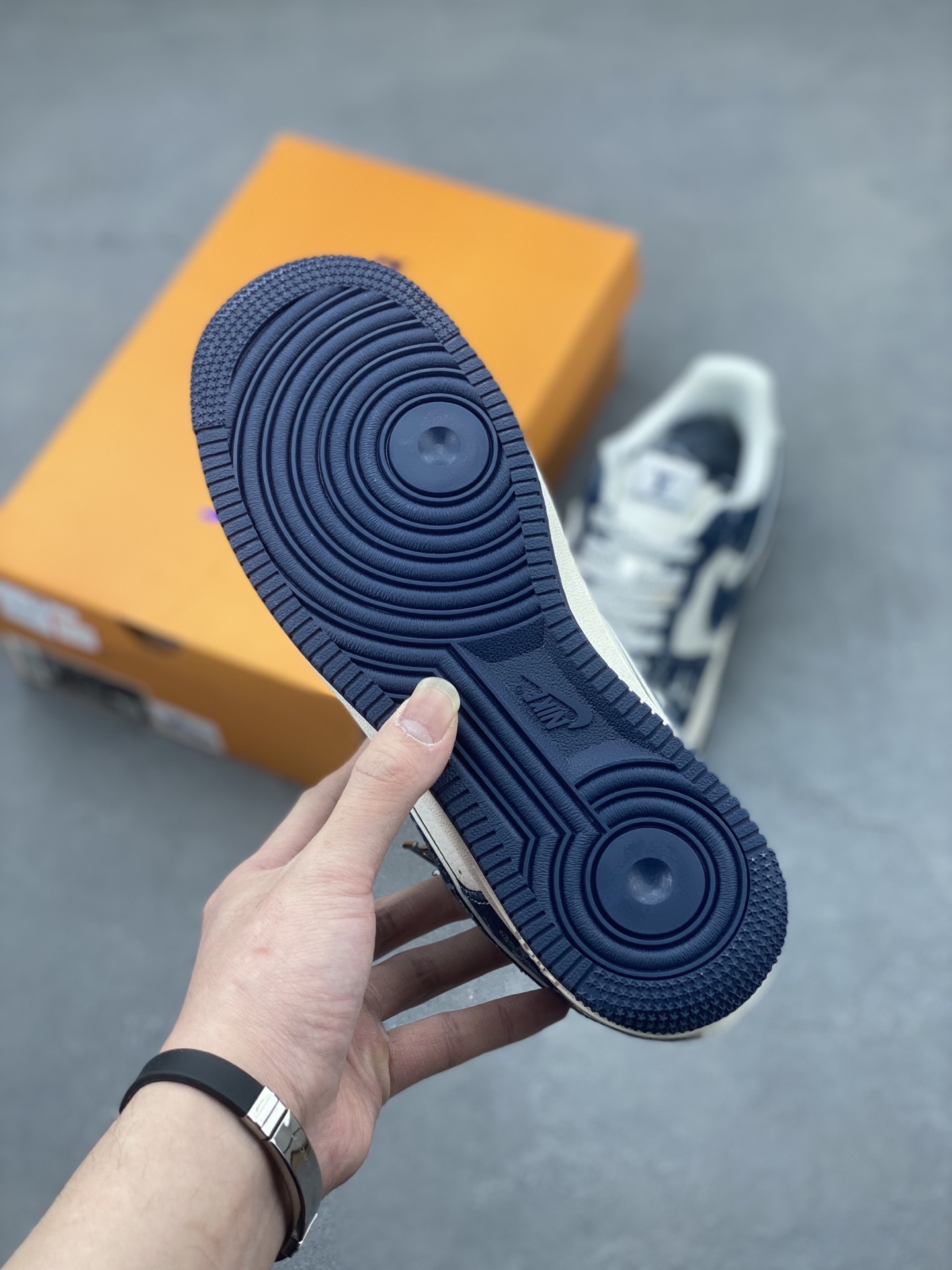 Nike Air Force 1 '07 Low Louis Vuitton Collab Sneakers - Deep Sea Blue 7 i1742057797935 2904 0 5
