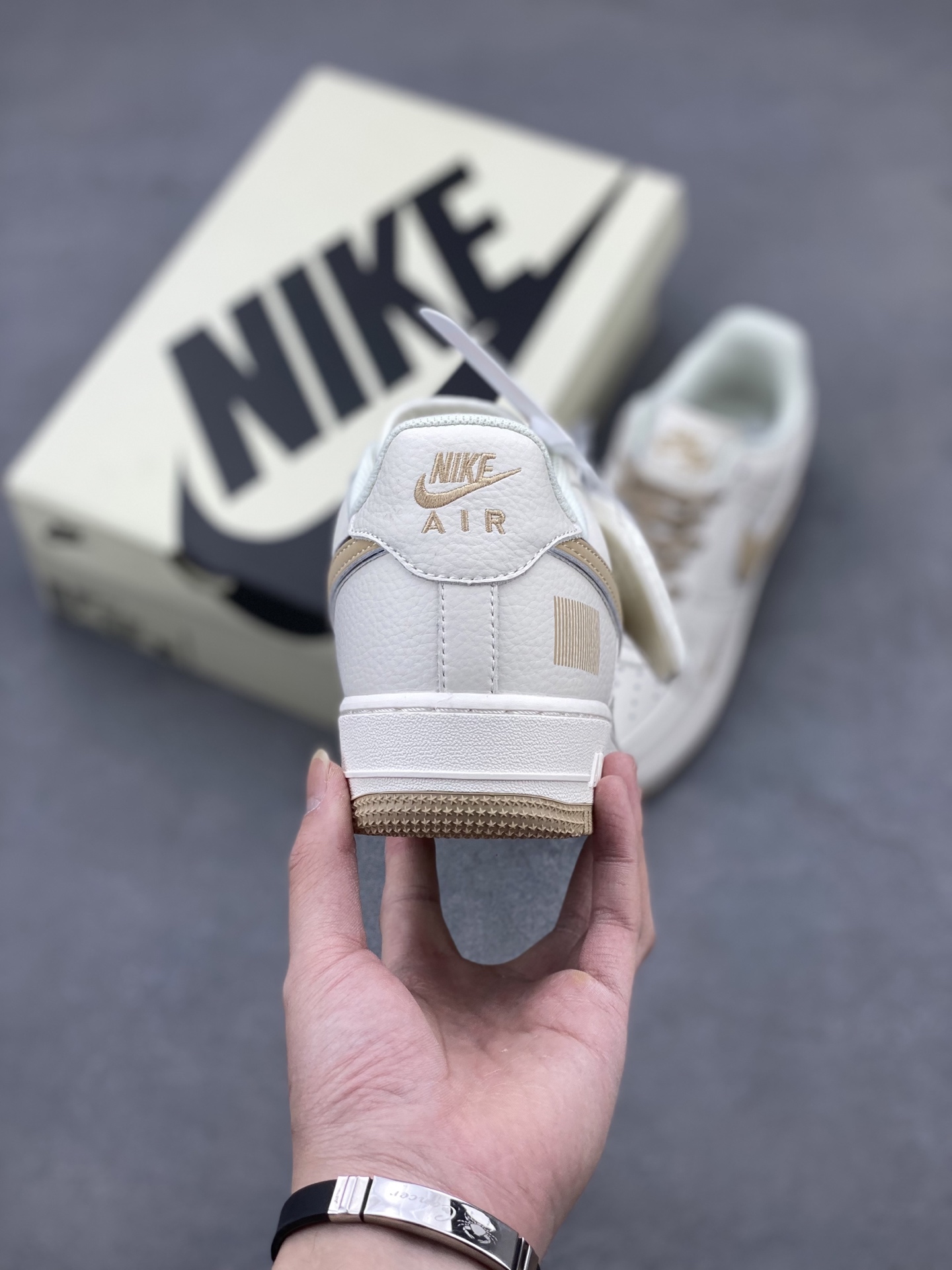 Nike Air Force 1 Low '07 "QR Code" Beige Gold Casual Sneakers CU1836-965 5 i1742058409526 7481 0 3