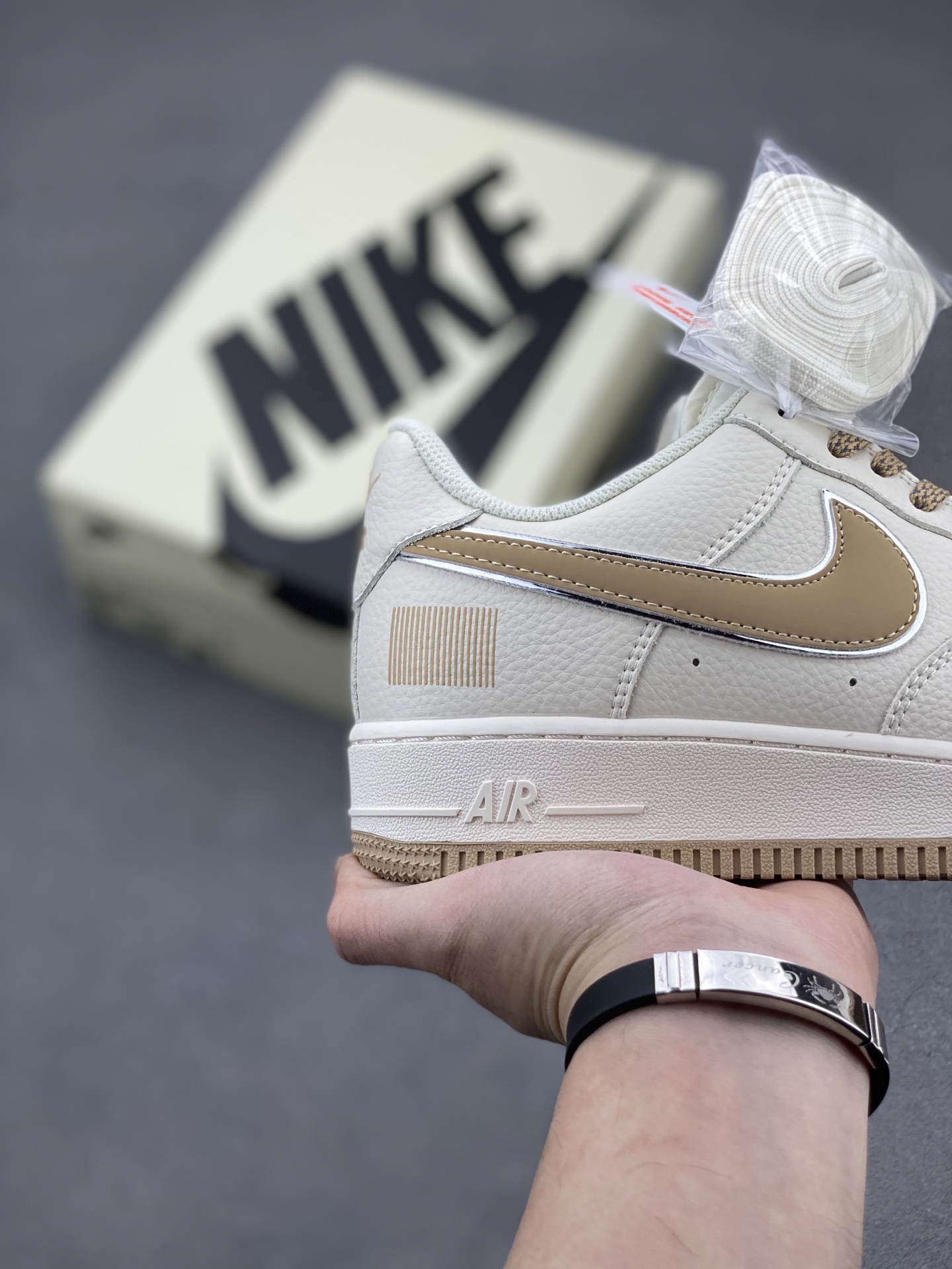 Nike Air Force 1 Low '07 "QR Code" Beige Gold Casual Sneakers CU1836-965 6 i1742058411671 1477 0 4