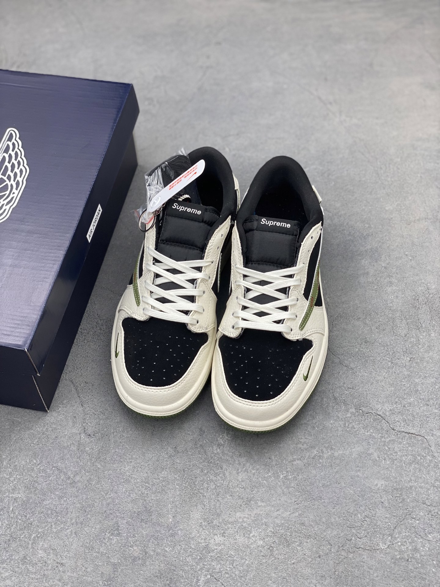Travis Scott x Fragment Design x Air Jordan 1 Low OG 'Burberry' Sneakers 8 i1742060605581 6139 0 7
