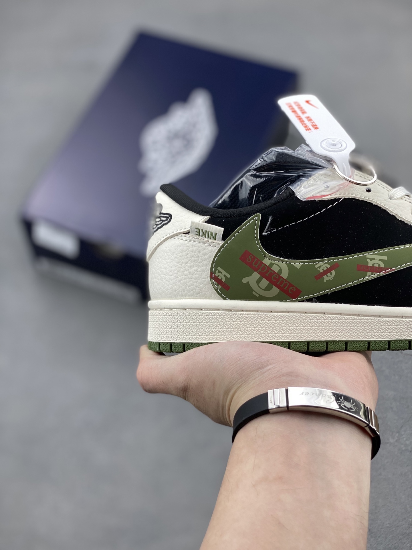 Travis Scott x Fragment Design x Air Jordan 1 Low OG 'Burberry' Sneakers 5 i1742060605753 6729 0 4