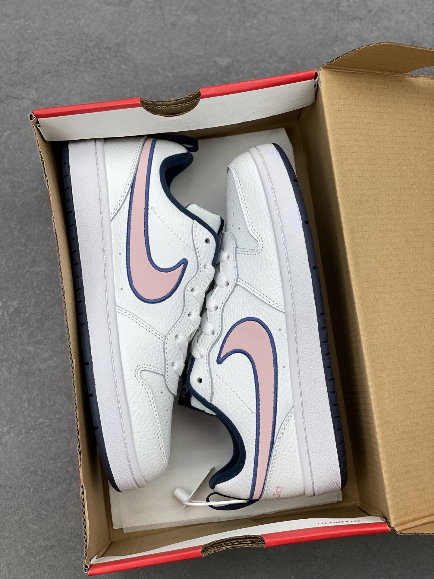 Nike Court Borough Low White/Pink Athletic Shoes DB3090-100 10 i1742143273860 2493 0 8