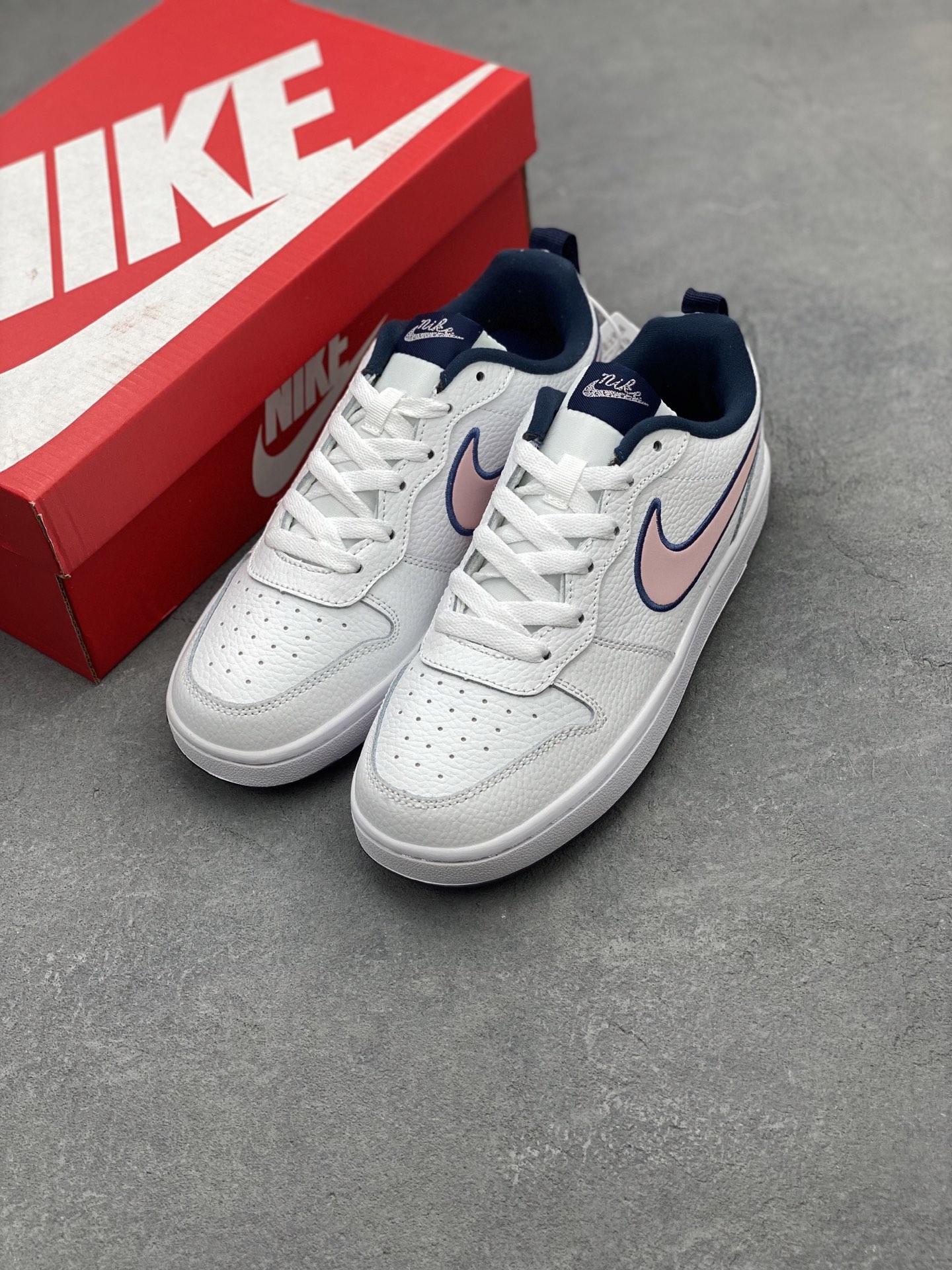 Nike Court Borough Low White/Pink Athletic Shoes DB3090-100 9 i1742143275243 472 0 7