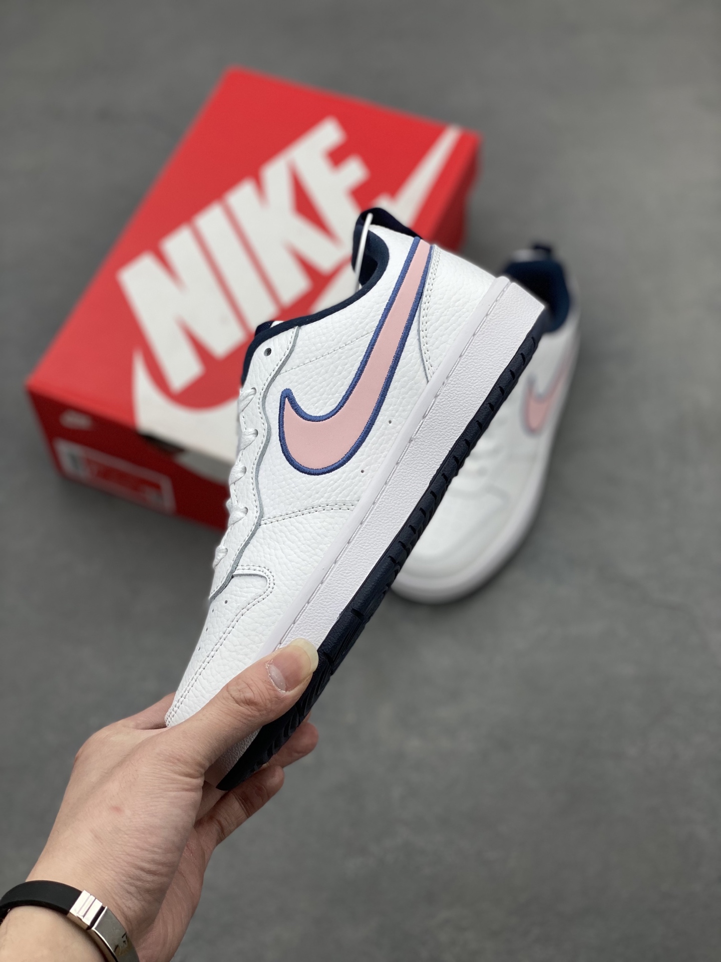 Nike Court Borough Low White/Pink Athletic Shoes DB3090-100 4 i1742143285632 6267 0 2