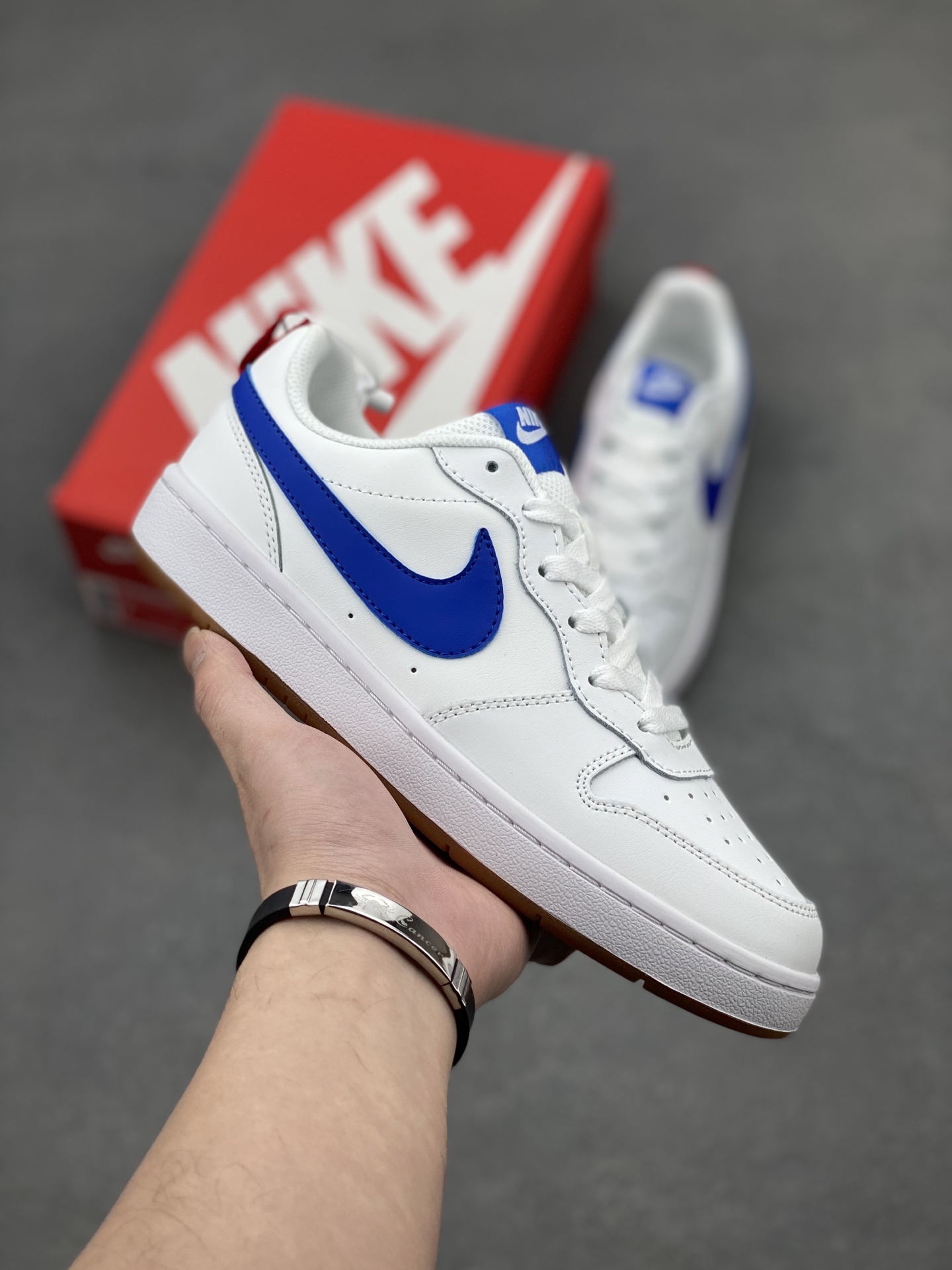 Nike Court Borough Low White/Blue Casual Shoes - Classic Style & Comfort 2 i1742143647487 5300 0 0