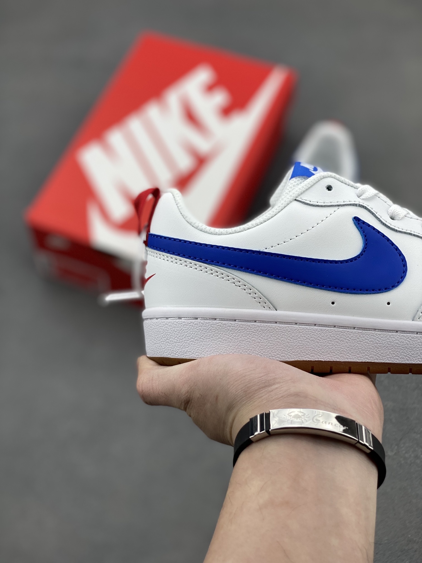 Nike Court Borough Low White/Blue Casual Shoes - Classic Style & Comfort 6 i1742143668096 7804 0 4