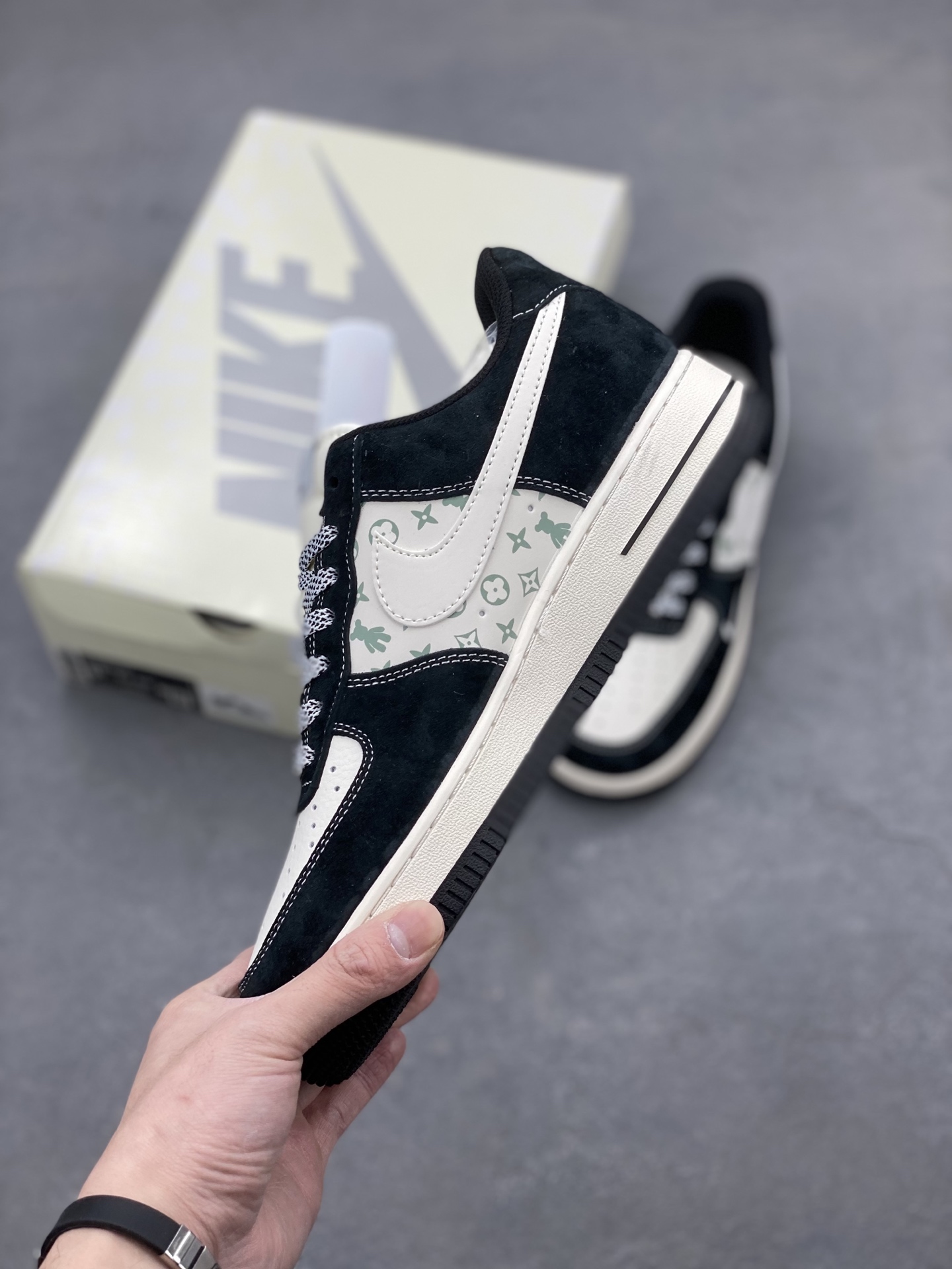 Nike Air Force 1 '07 Low Black/White Custom Sneakers - Limited Edition 4 i1742230885017 349 0 2