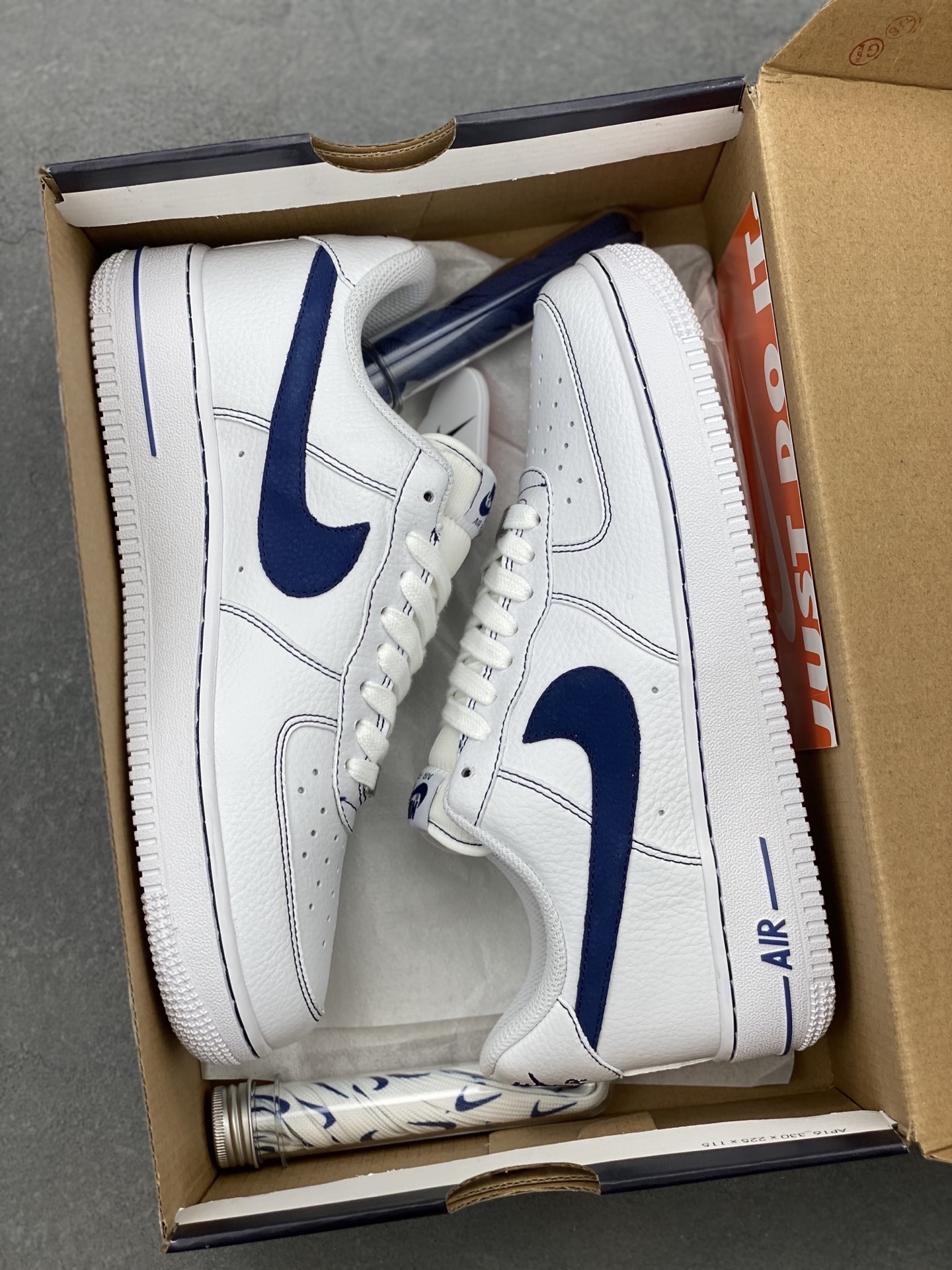 Nike Air Force 1 '07 Low White/Navy Sneakers HQ2037-100 Limited Edition 10 i1742230961844 378 0 8