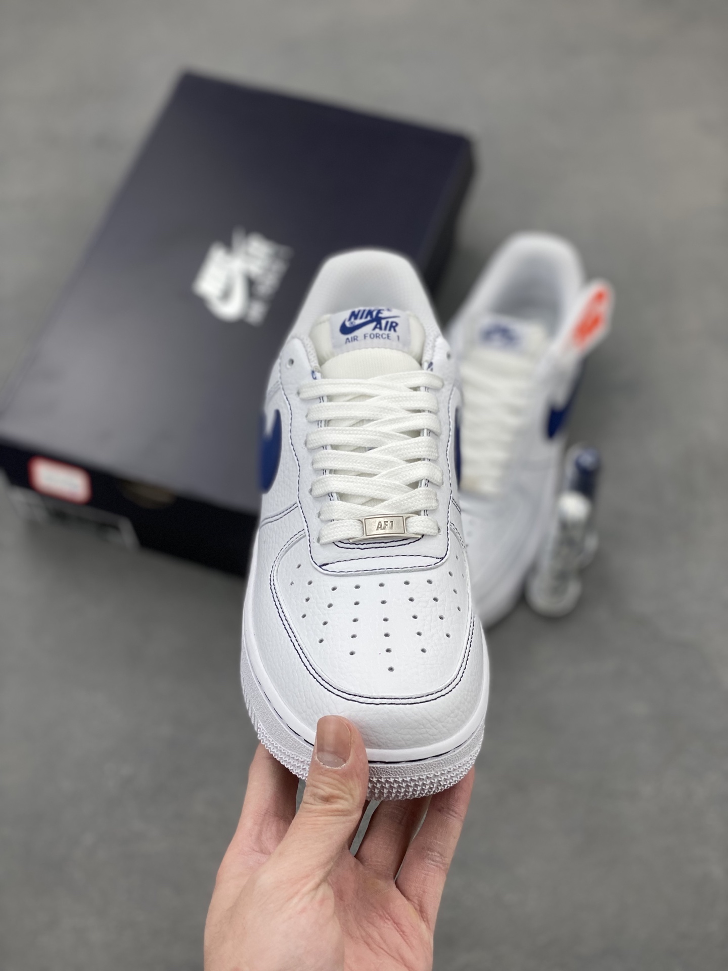 Nike Air Force 1 '07 Low White/Navy Sneakers HQ2037-100 Limited Edition 3 i1742230963654 266 0 1