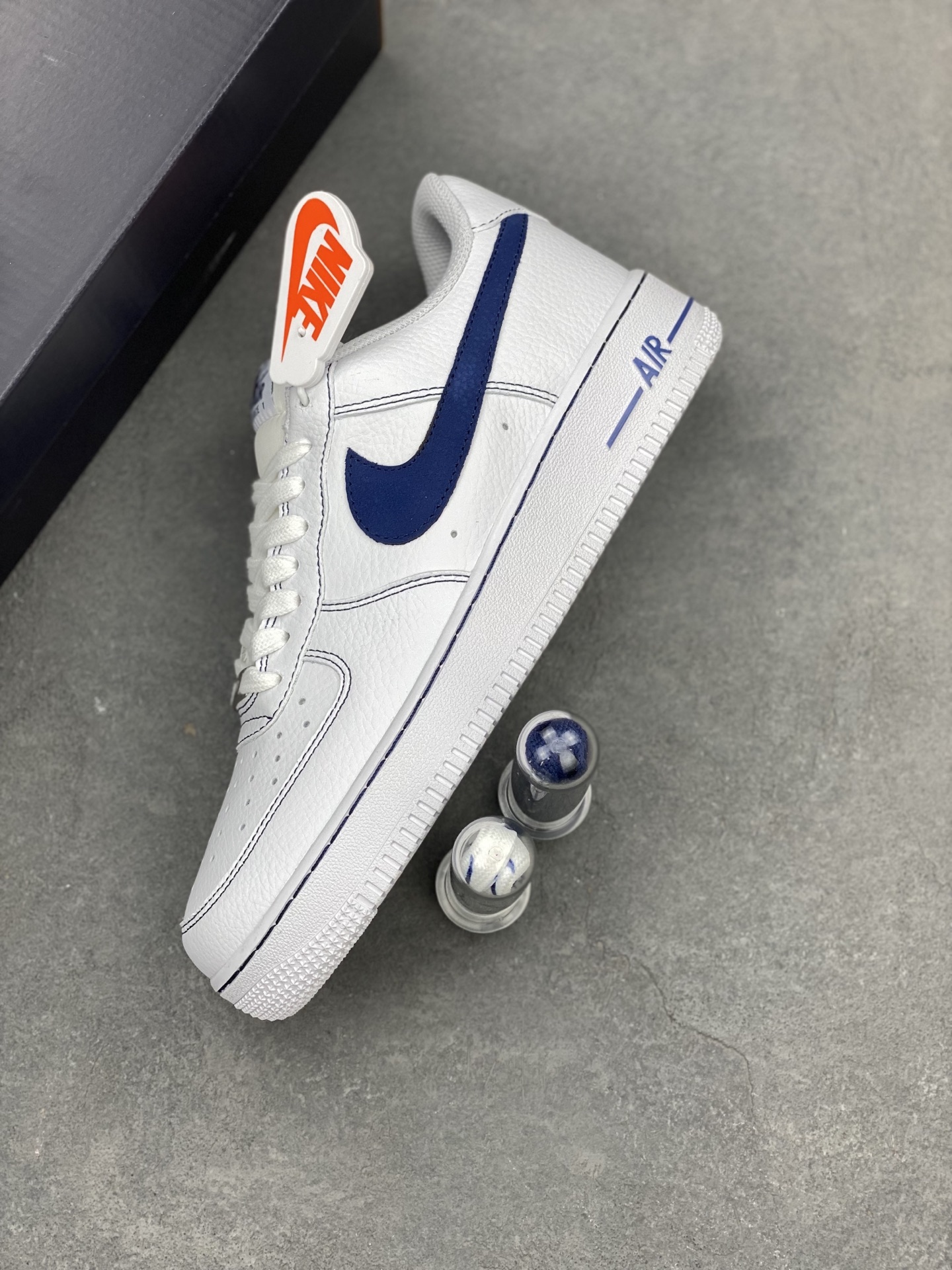 Nike Air Force 1 '07 Low White/Navy Sneakers HQ2037-100 Limited Edition 8 i1742230975622 111 0 6