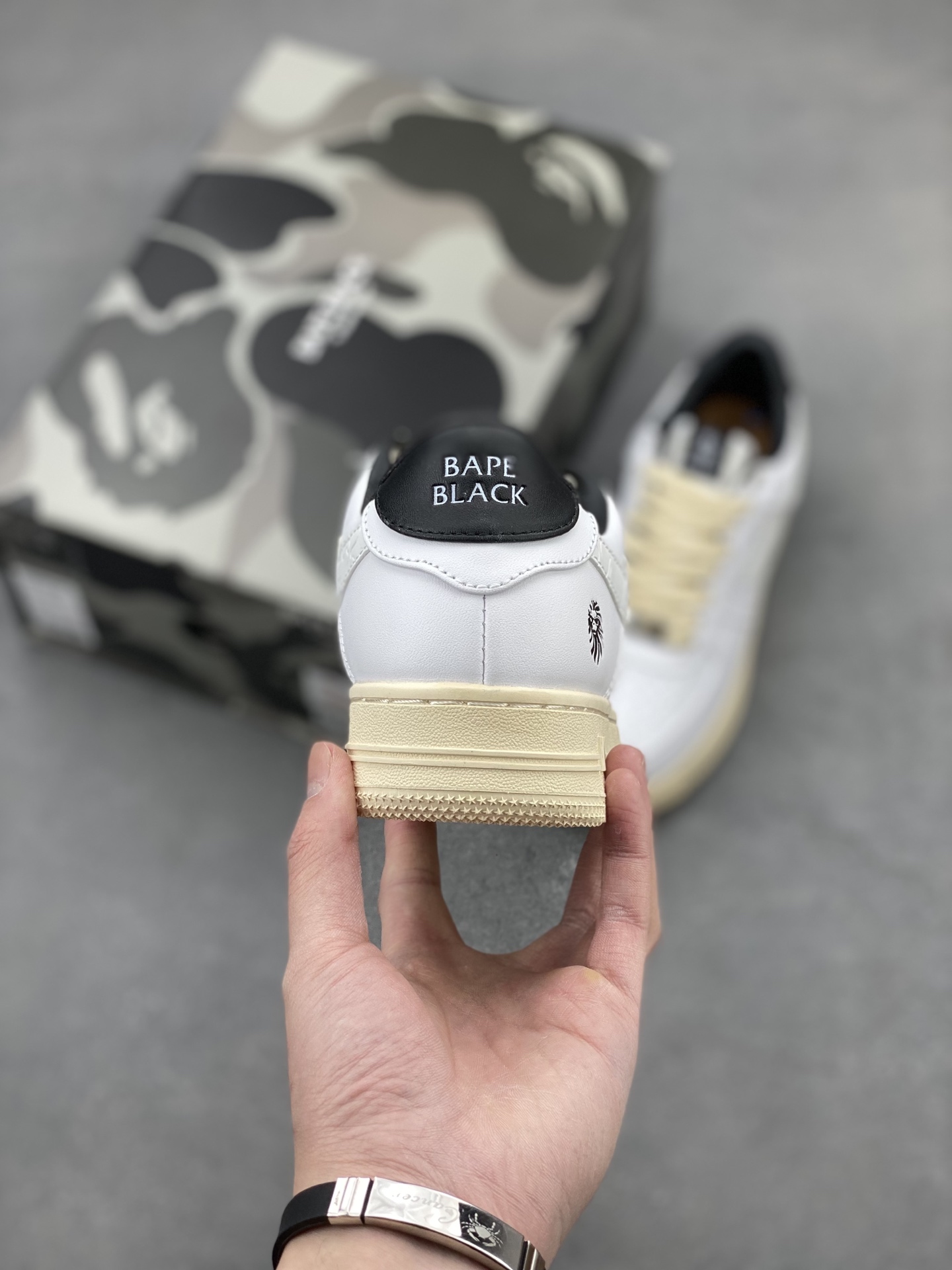 Bape Sta White Leather Sneakers Casual Shoes, Classic Design 5 i1742231517471 9189 0 3
