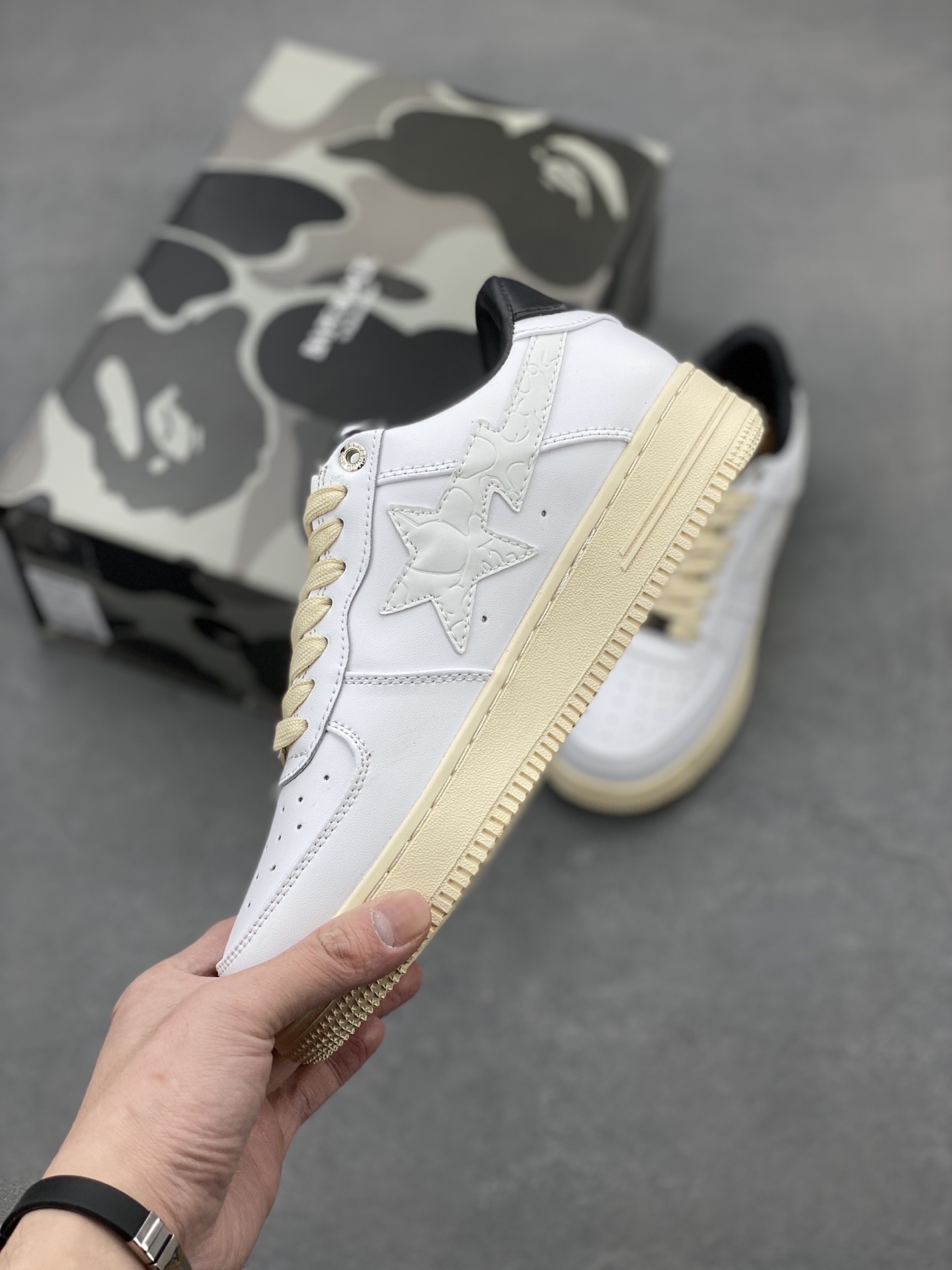 Bape Sta White Leather Sneakers Casual Shoes, Classic Design 4 i1742231525943 3397 0 2