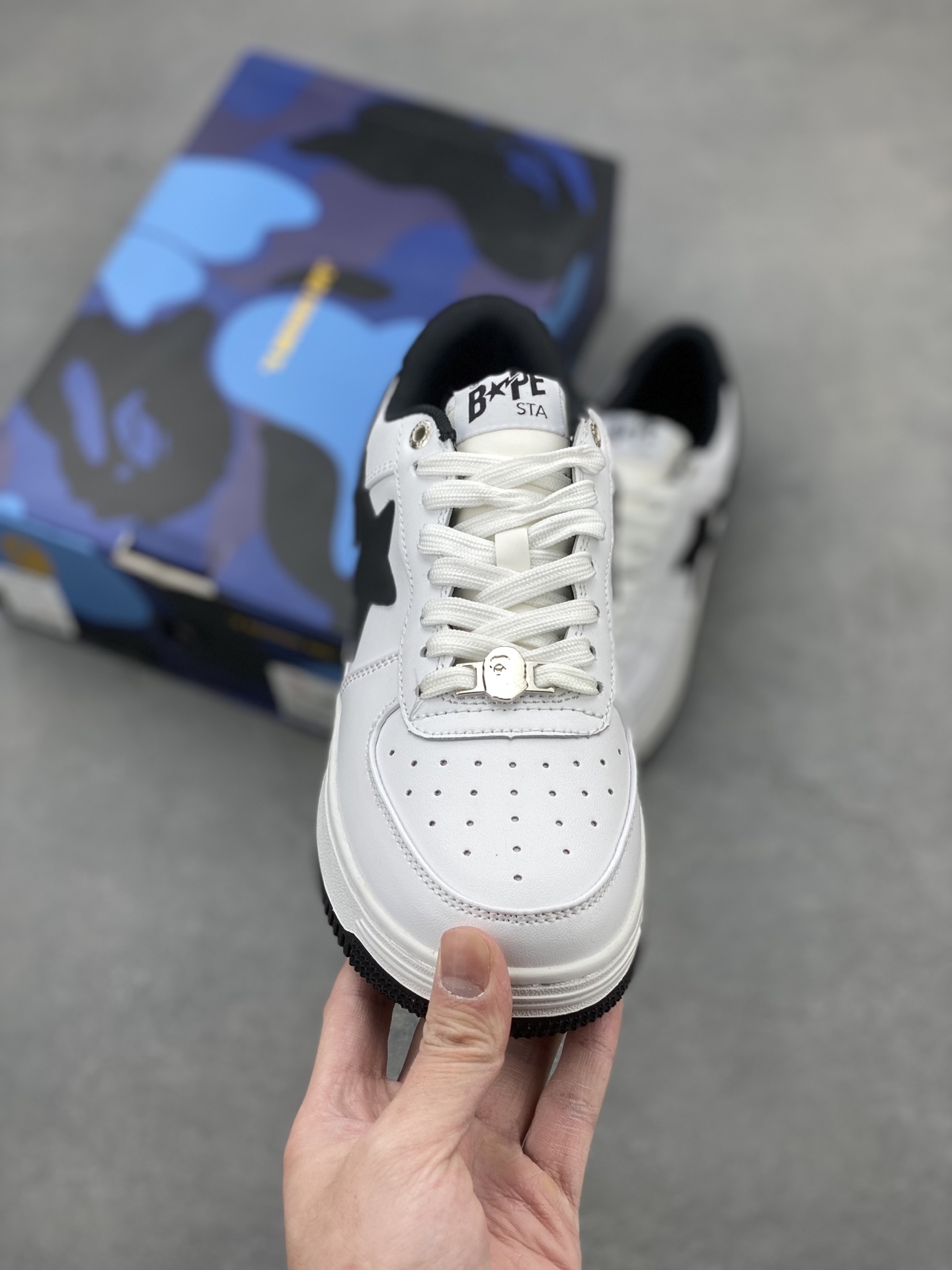 Bape Sta White/Black Sneakers - Classic Street Style, Comfortable Fit 3 i1742231628227 1457 0 1